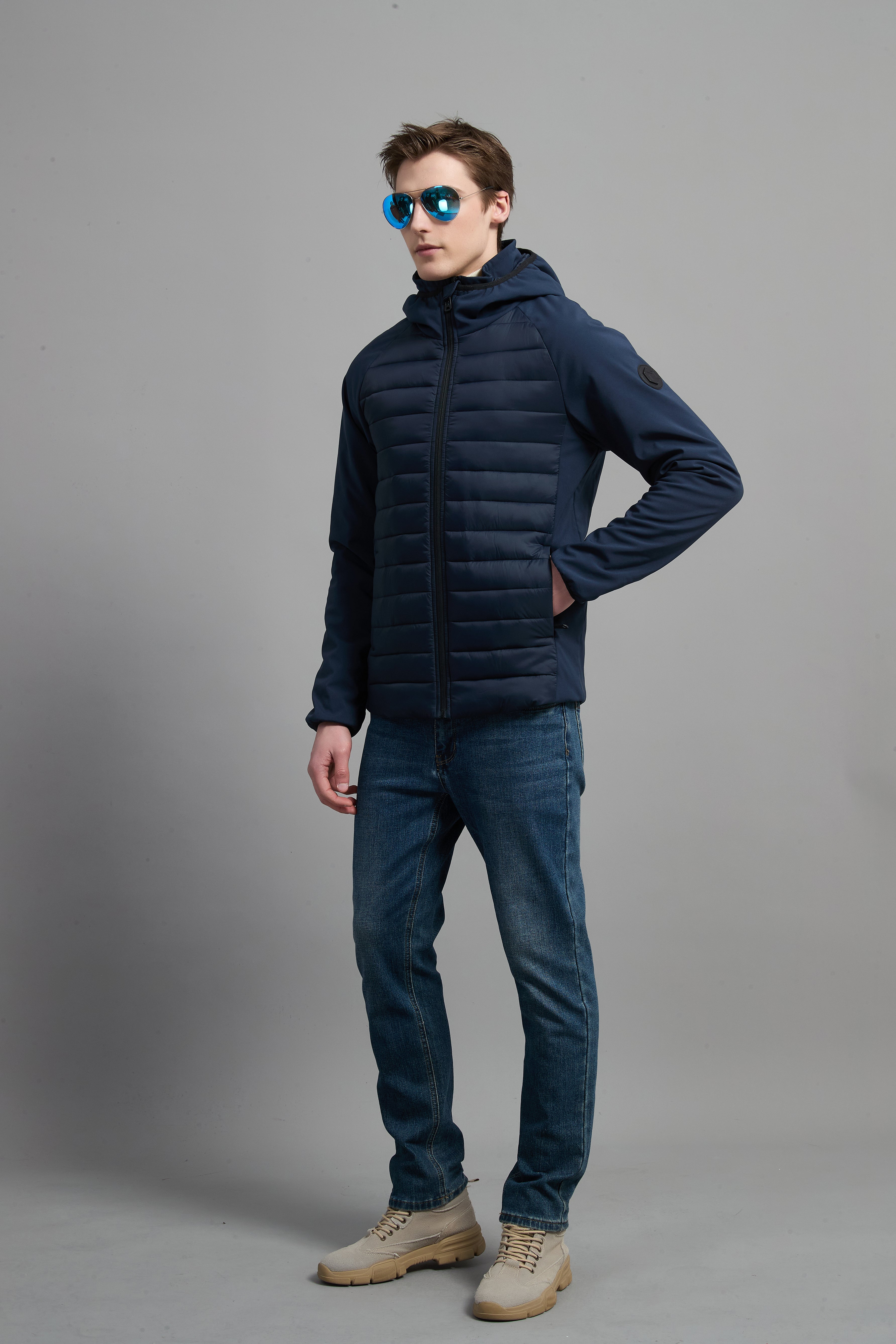 Colling Men Light Weight Insulated Jacket Navy