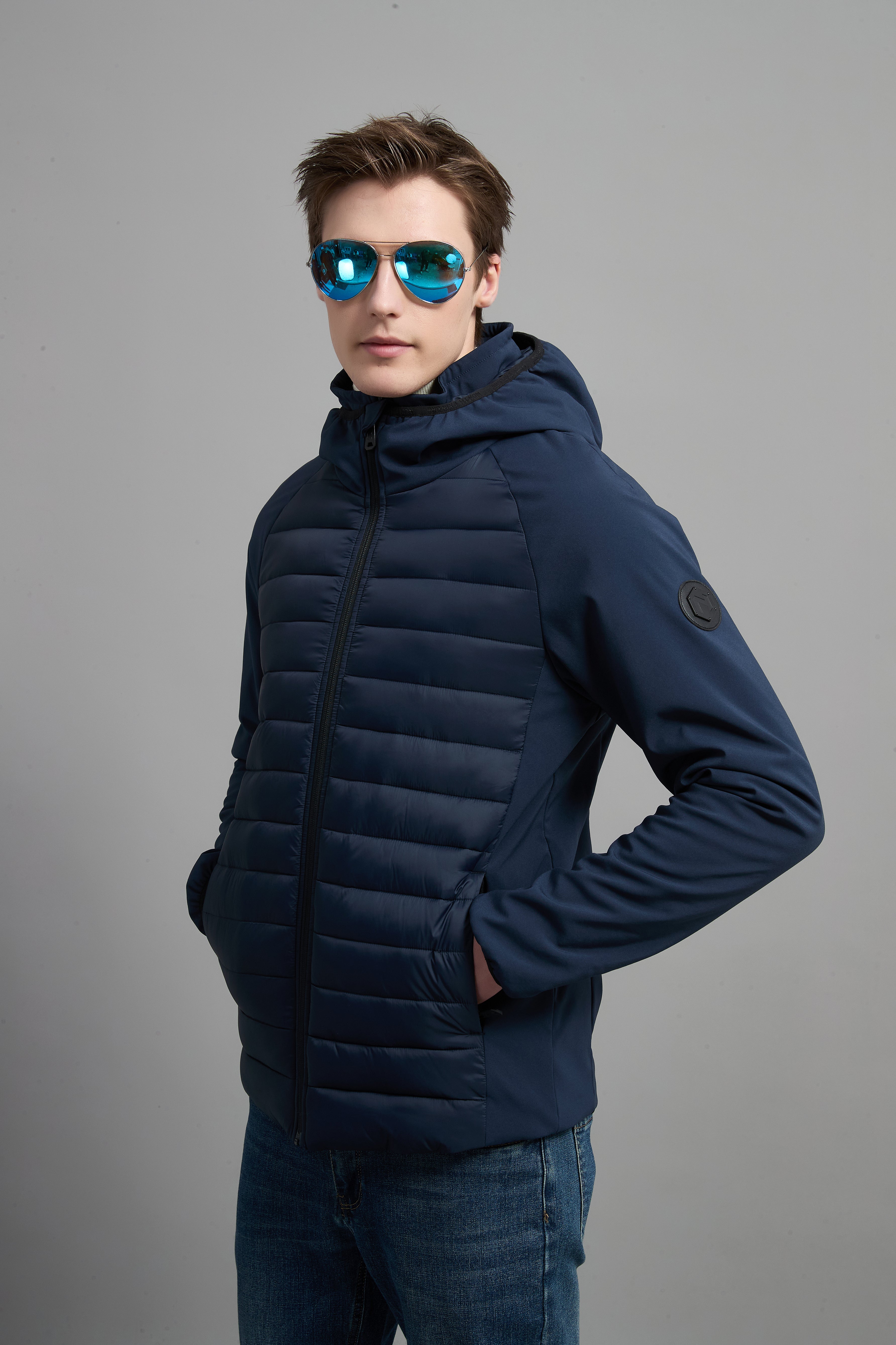 Colling Men Light Weight Insulated Jacket Navy