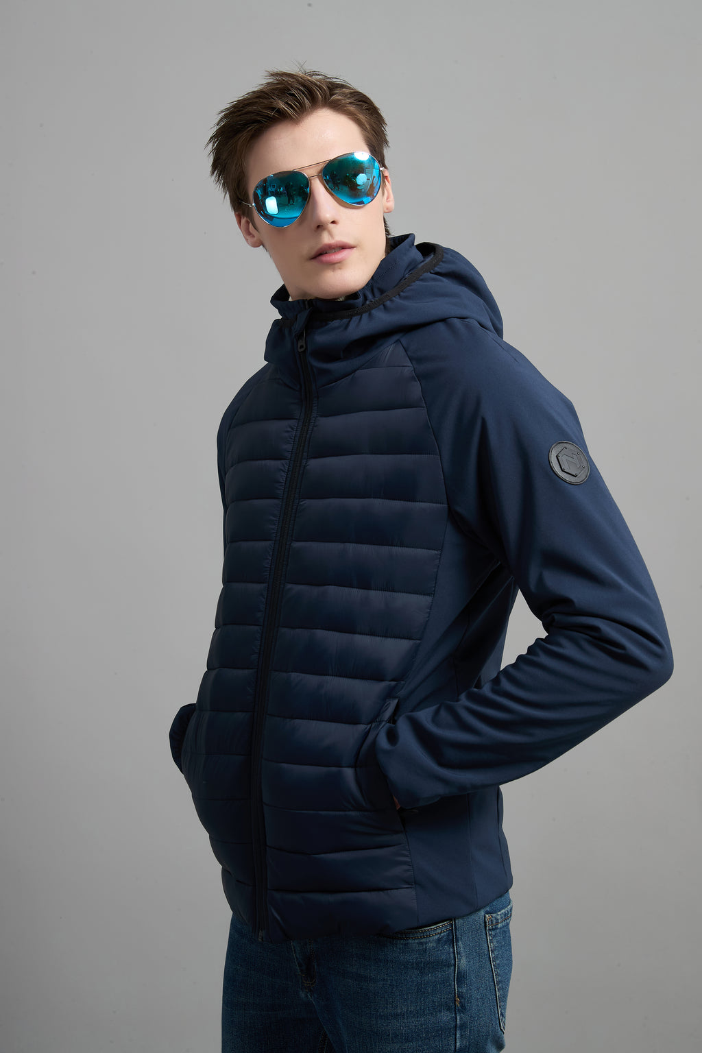 Colling Men Light Weight Insulated Jacket Navy