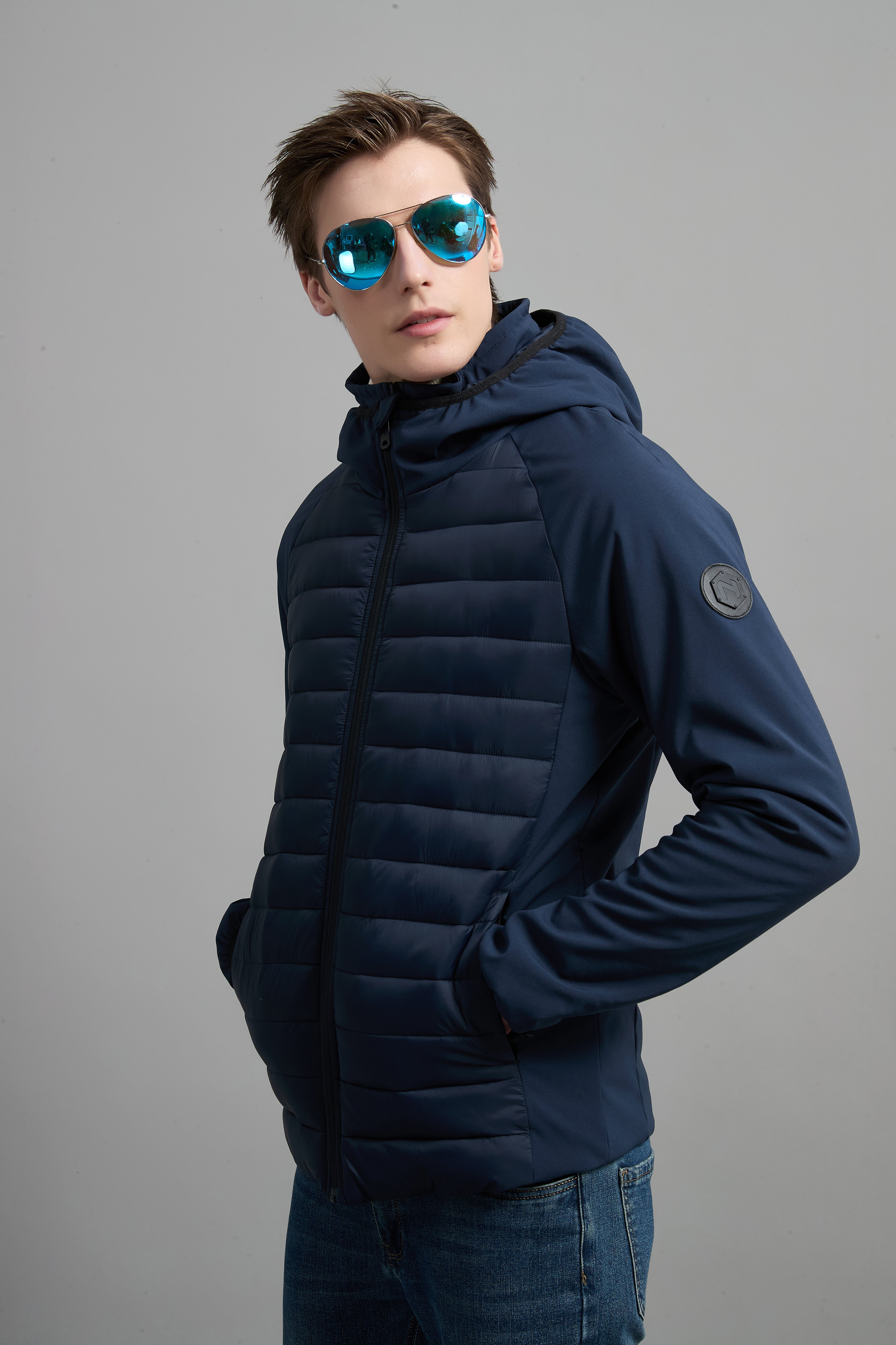 Colling Men Light Weight Insulated Jacket Navy