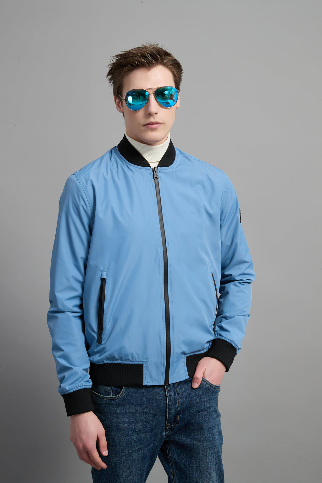 Nelson Men Light Urban Jacket Blue