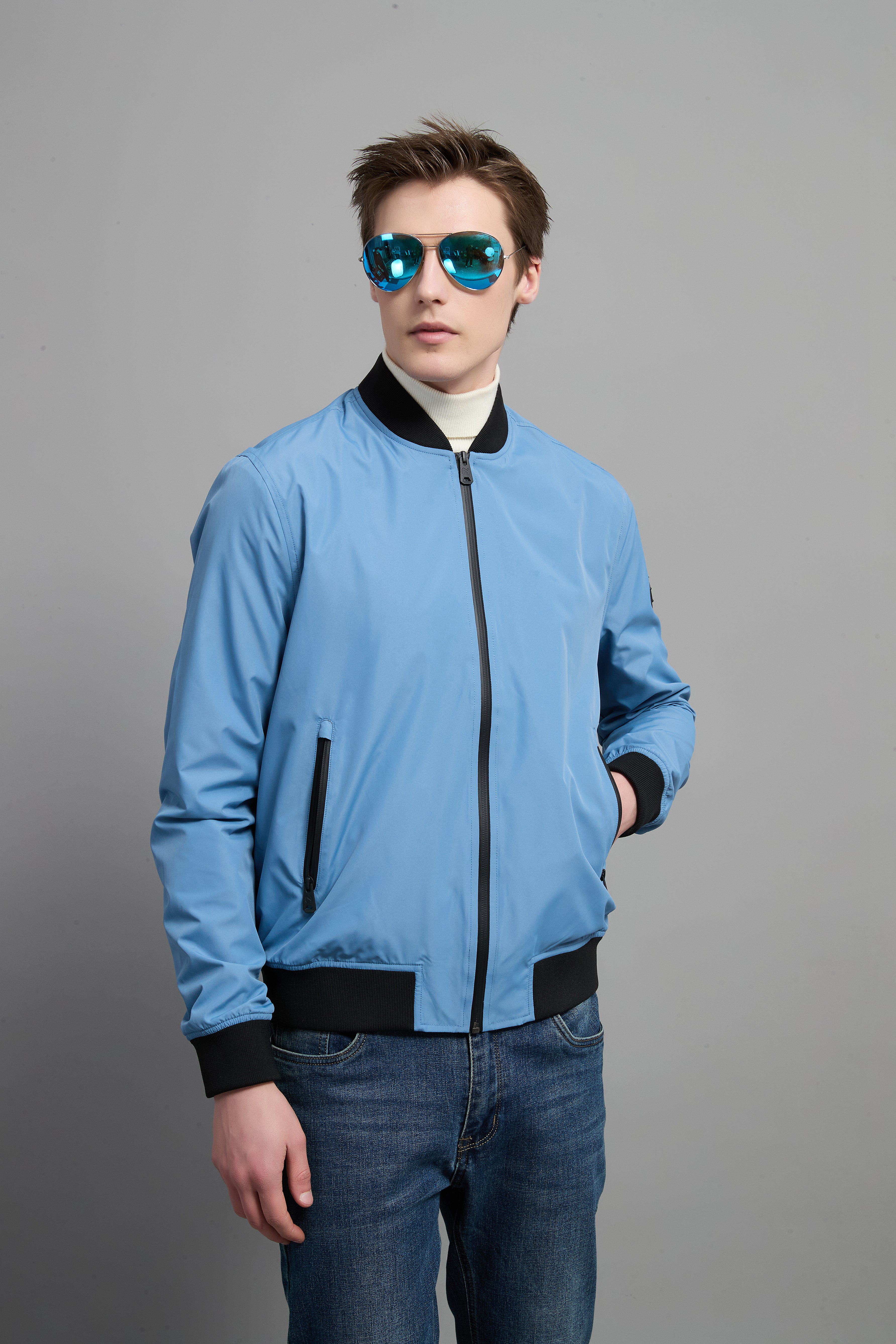 Nelson Men Light Urban Jacket Blue