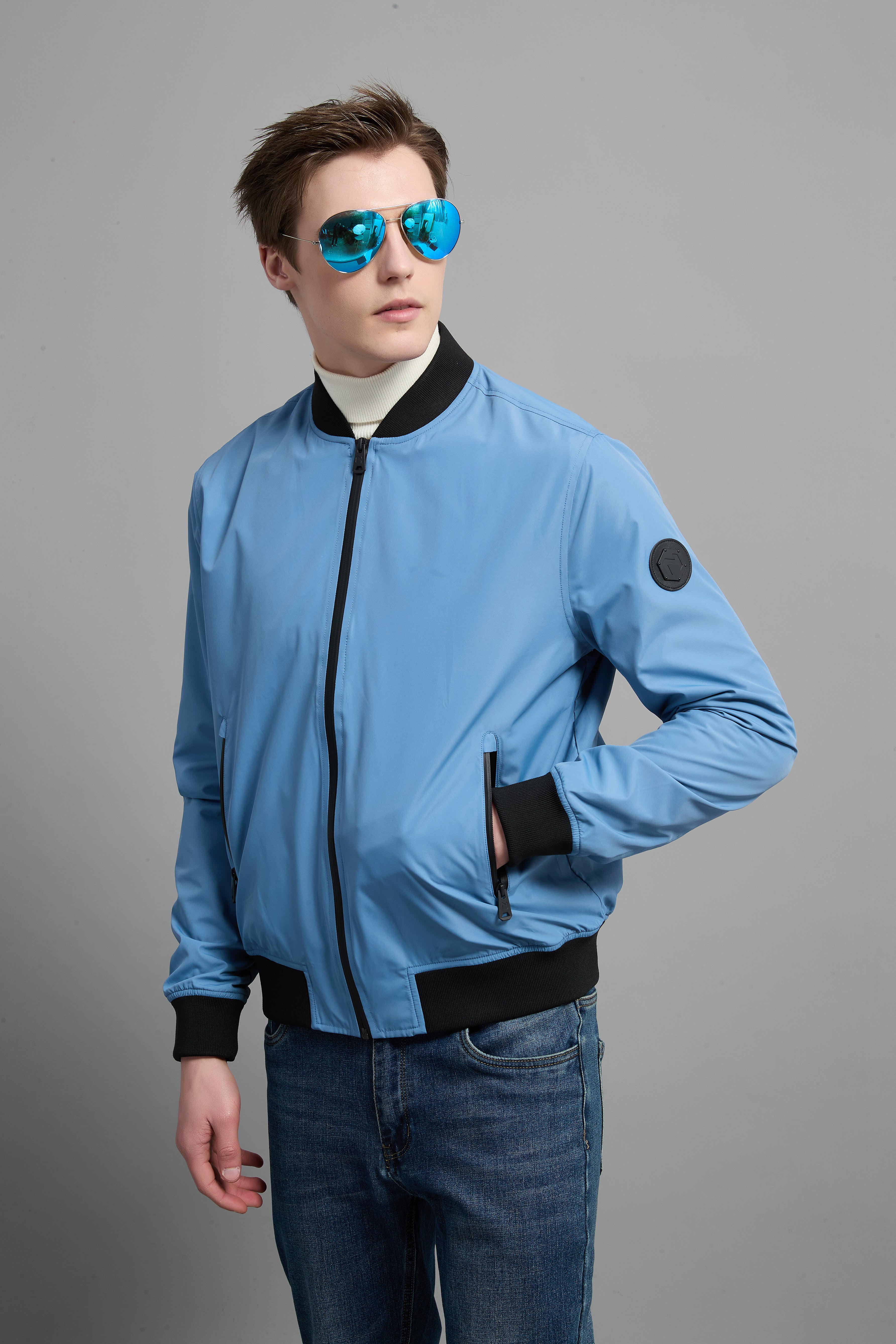 Nelson Men Light Urban Jacket Blue