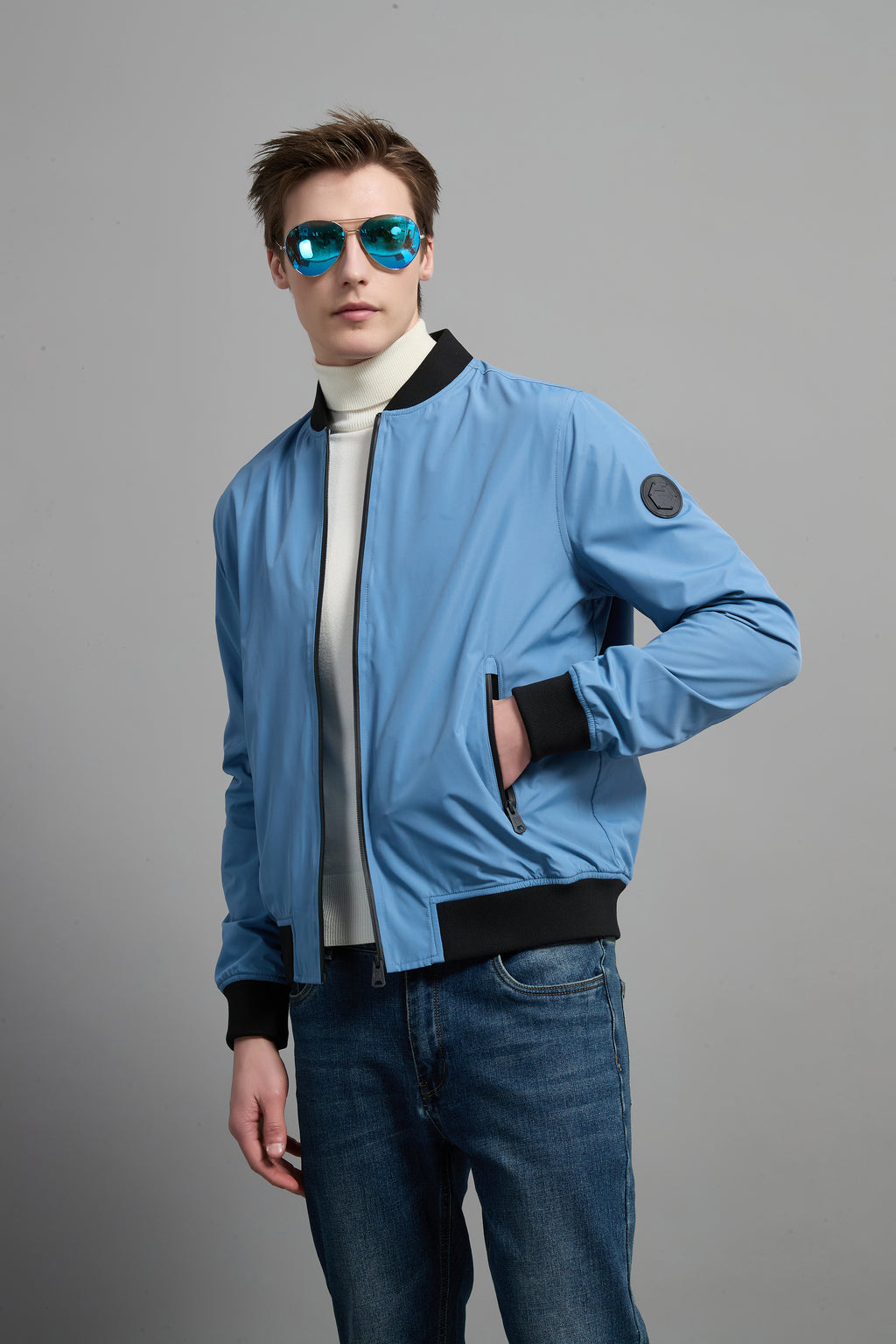 Nelson Men Light Urban Jacket Blue