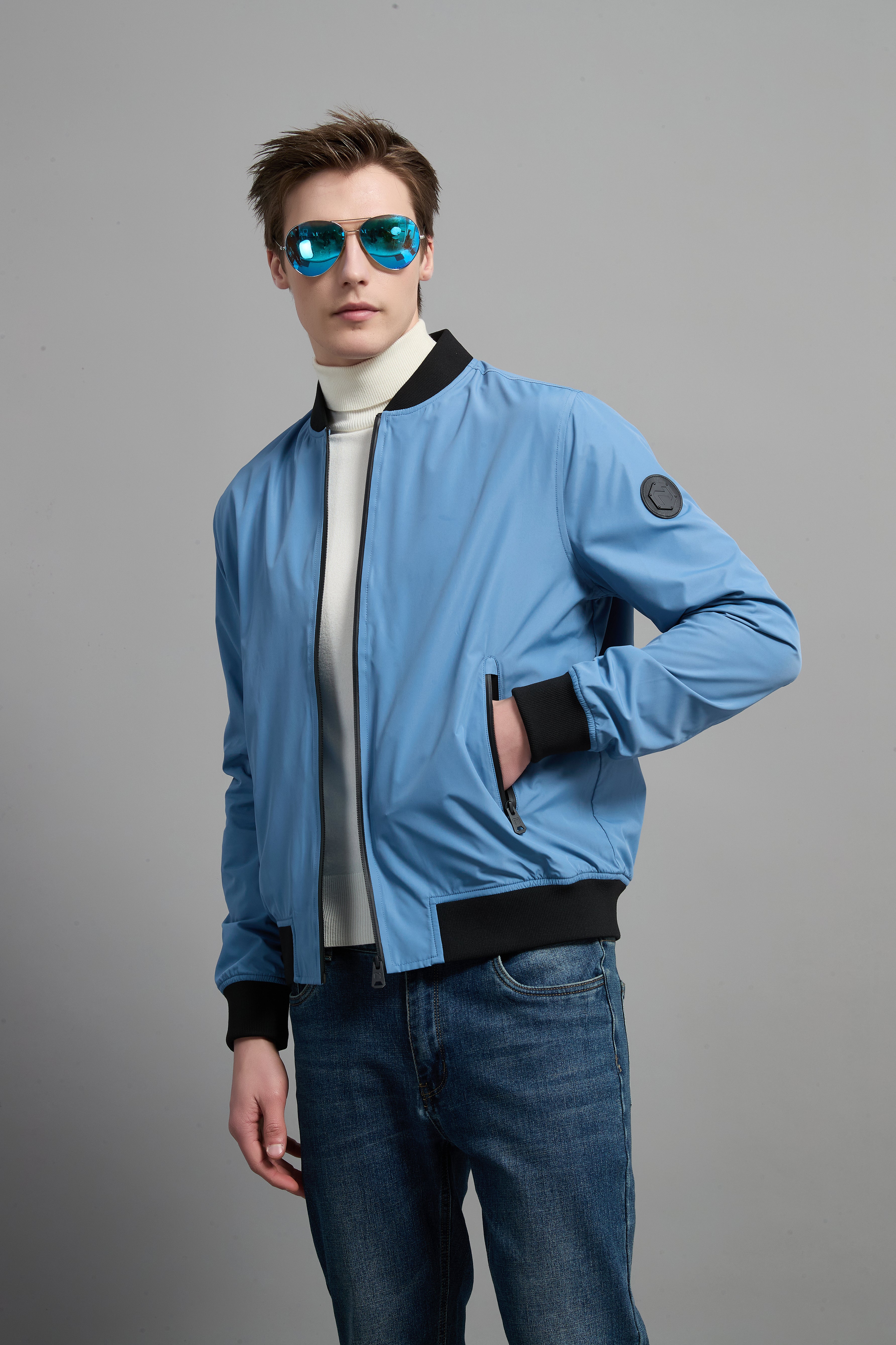 Nelson Men Light Urban Jacket Blue