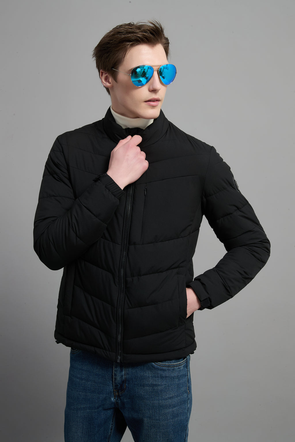 Bill Men Light Weight Insulated Jacket Black