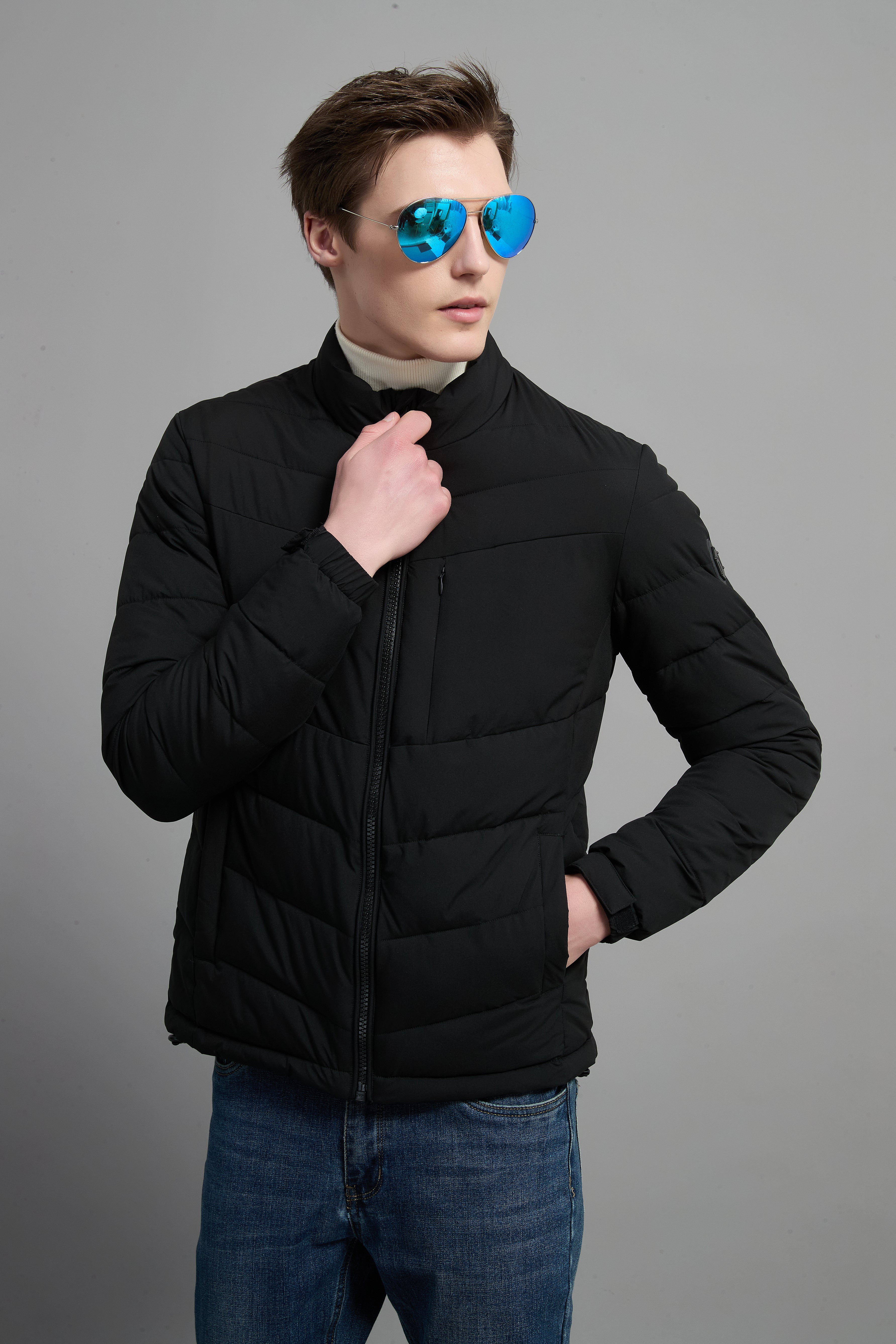 Bill Men Light Weight Insulated Jacket Black