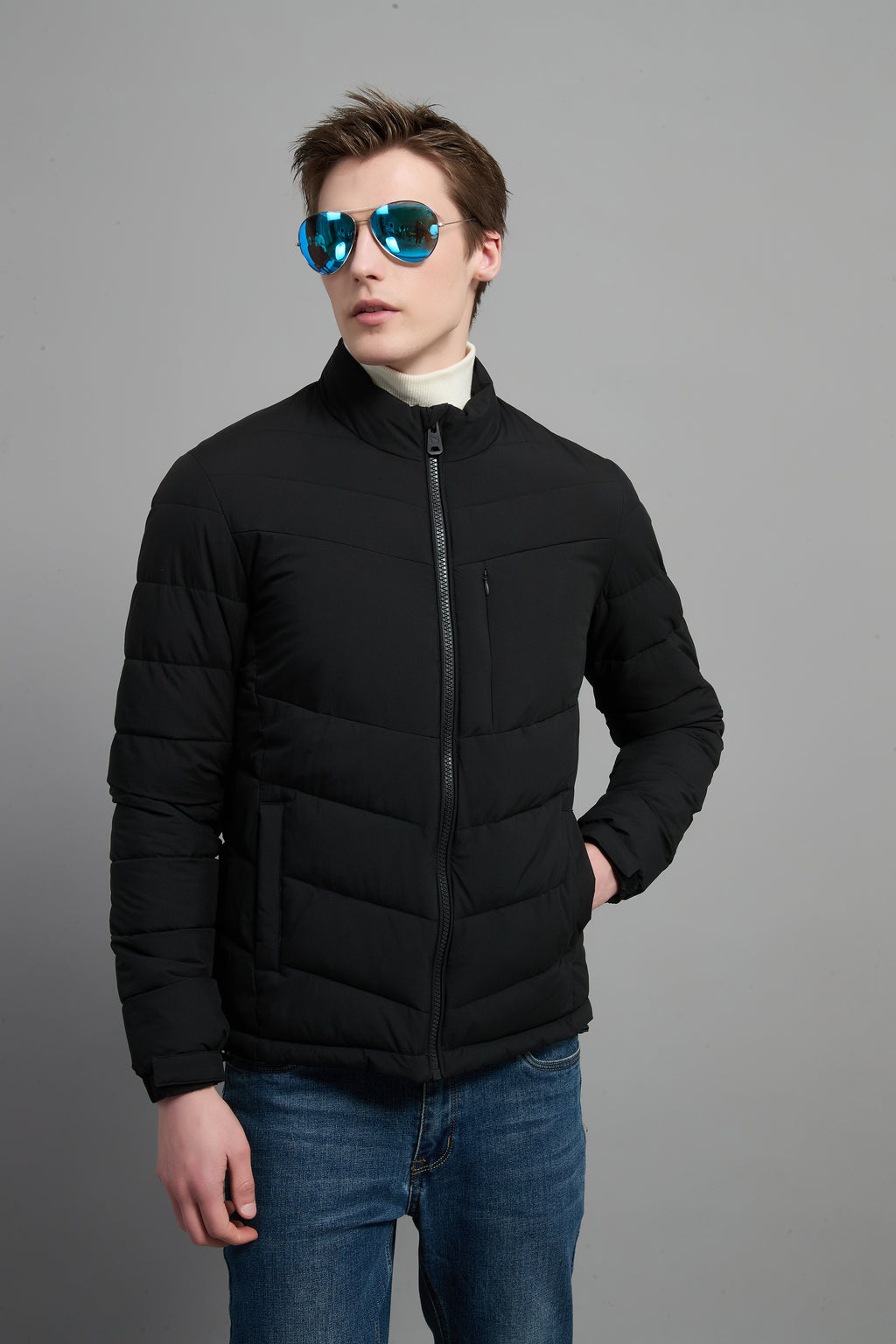Bill Men Light Weight Insulated Jacket Black