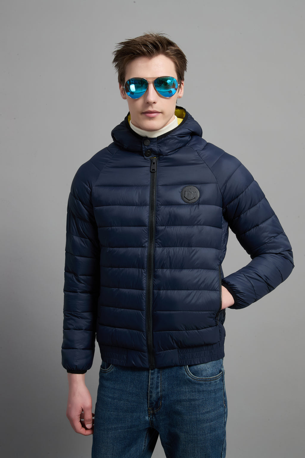 Val Men Light Weight Insulated Jacket Navy