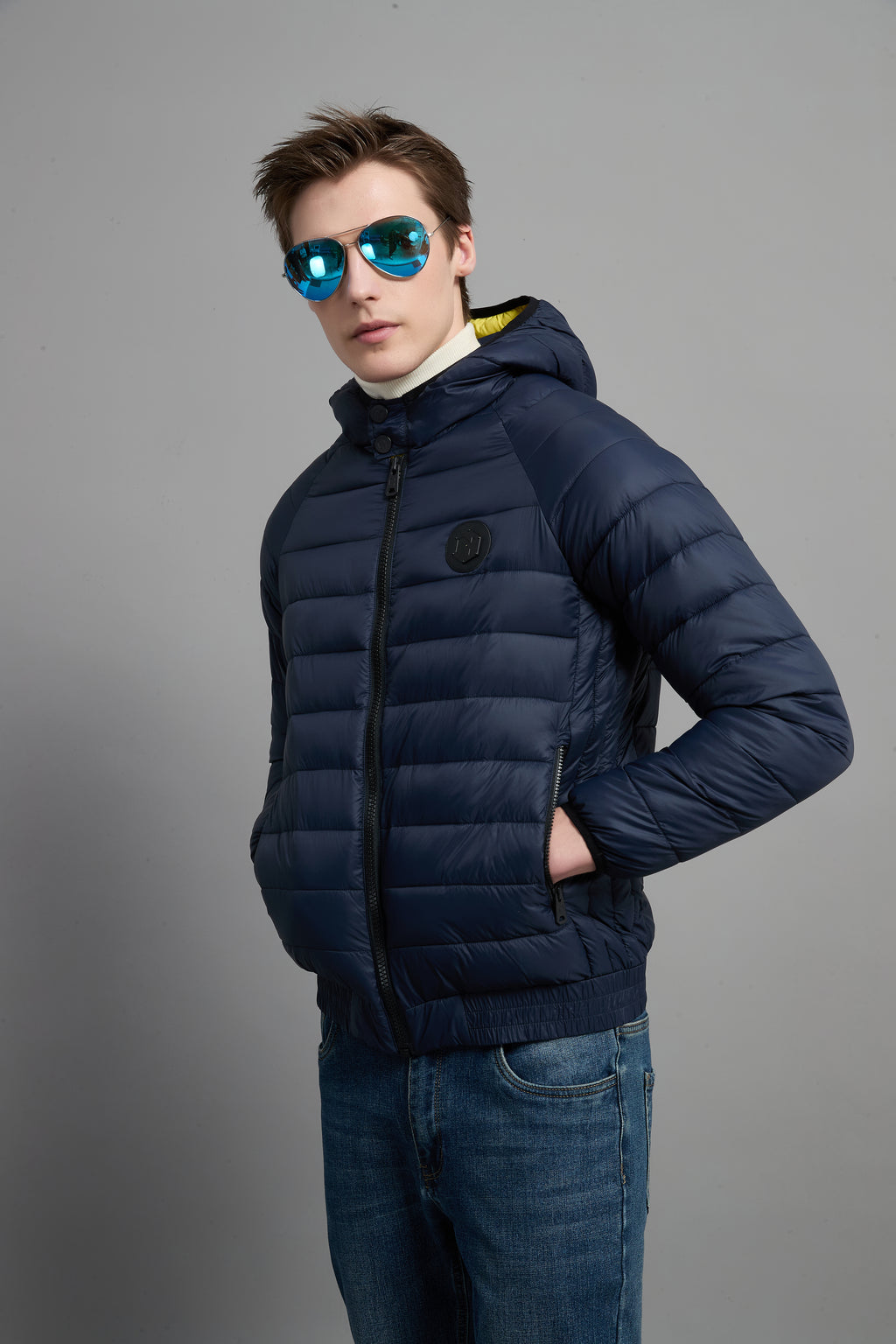Val Men Light Weight Insulated Jacket Navy