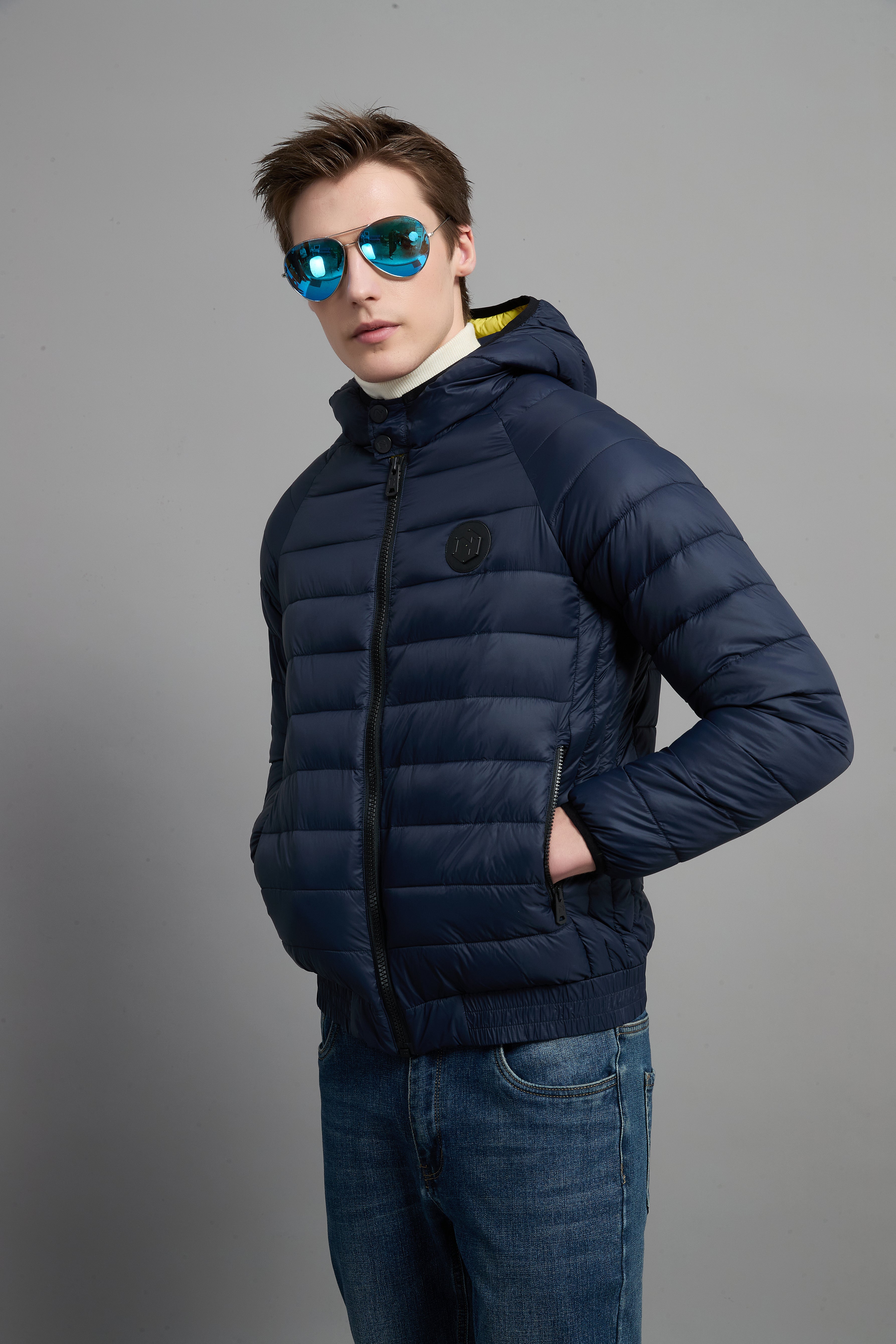 Val Men Light Weight Insulated Jacket Navy
