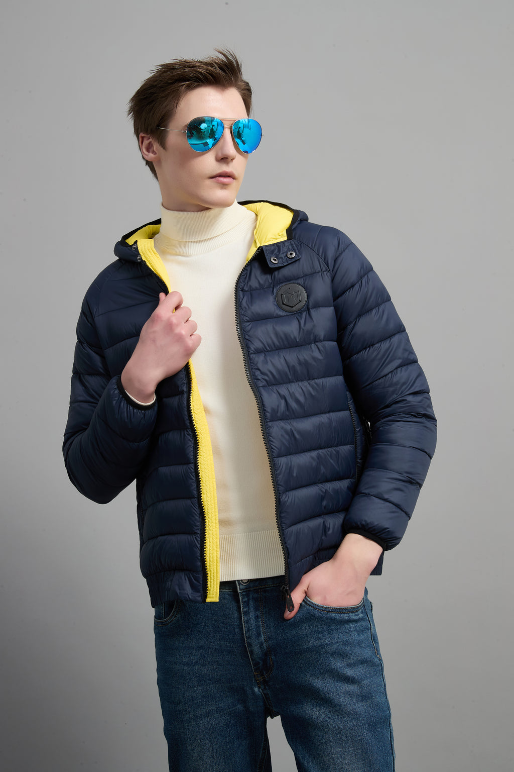 Val Men Light Weight Insulated Jacket Navy