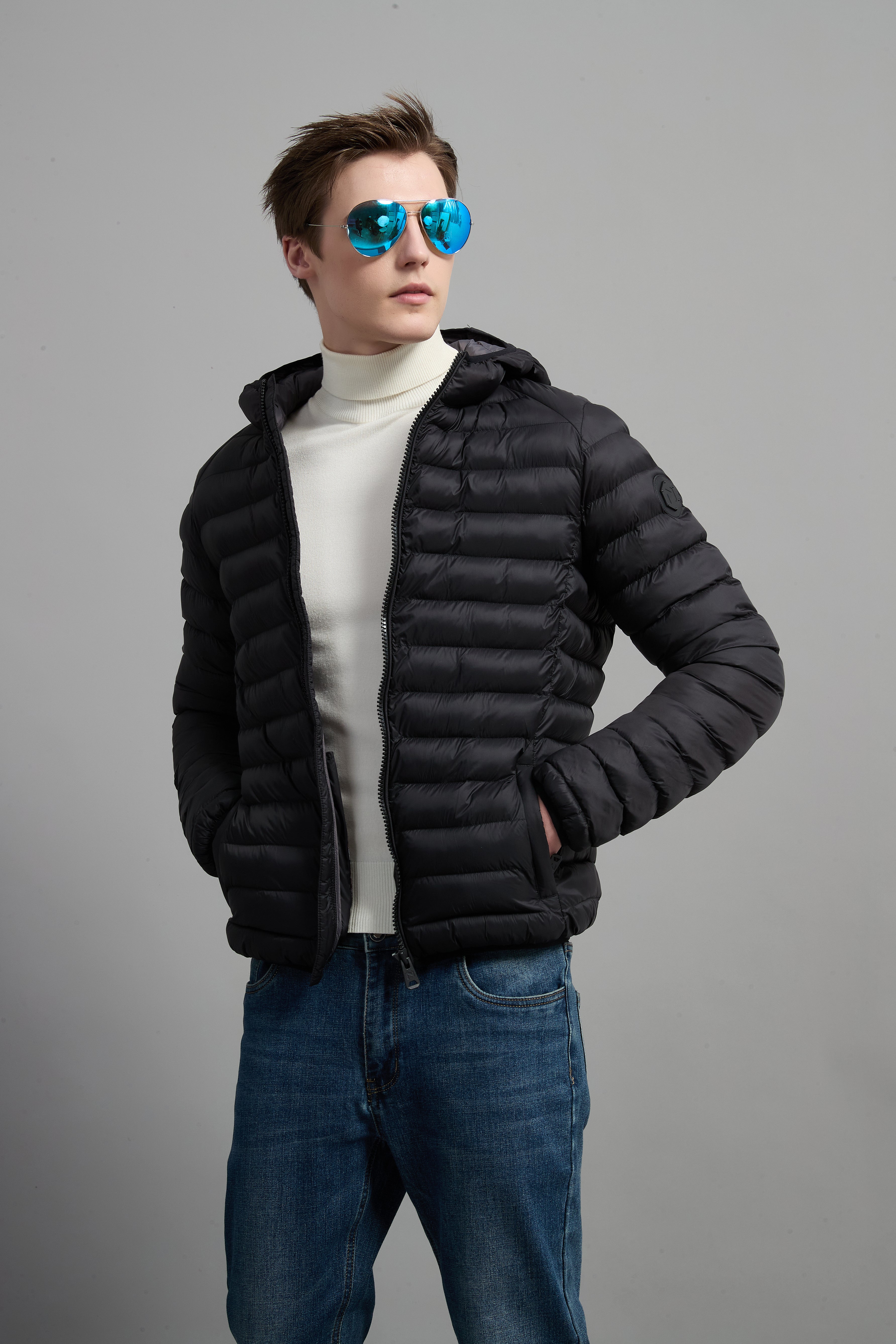 Barrie Men Light Weight Insulated Jacket Black