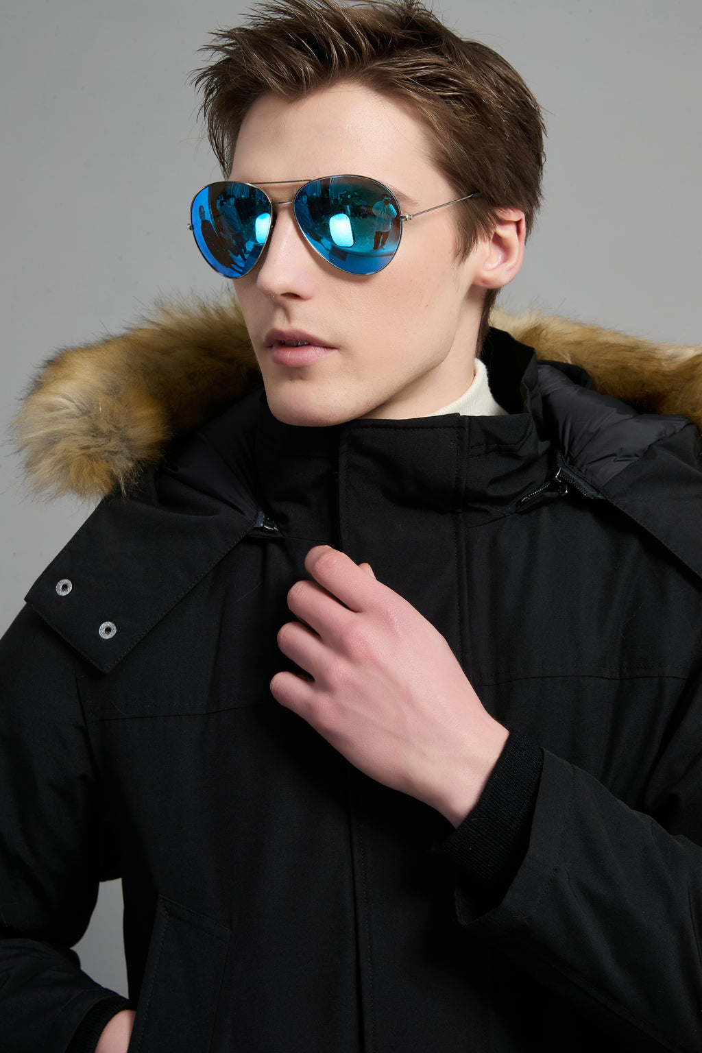Hamilton Men Winter Down Parka Extreme Cold Protection Black