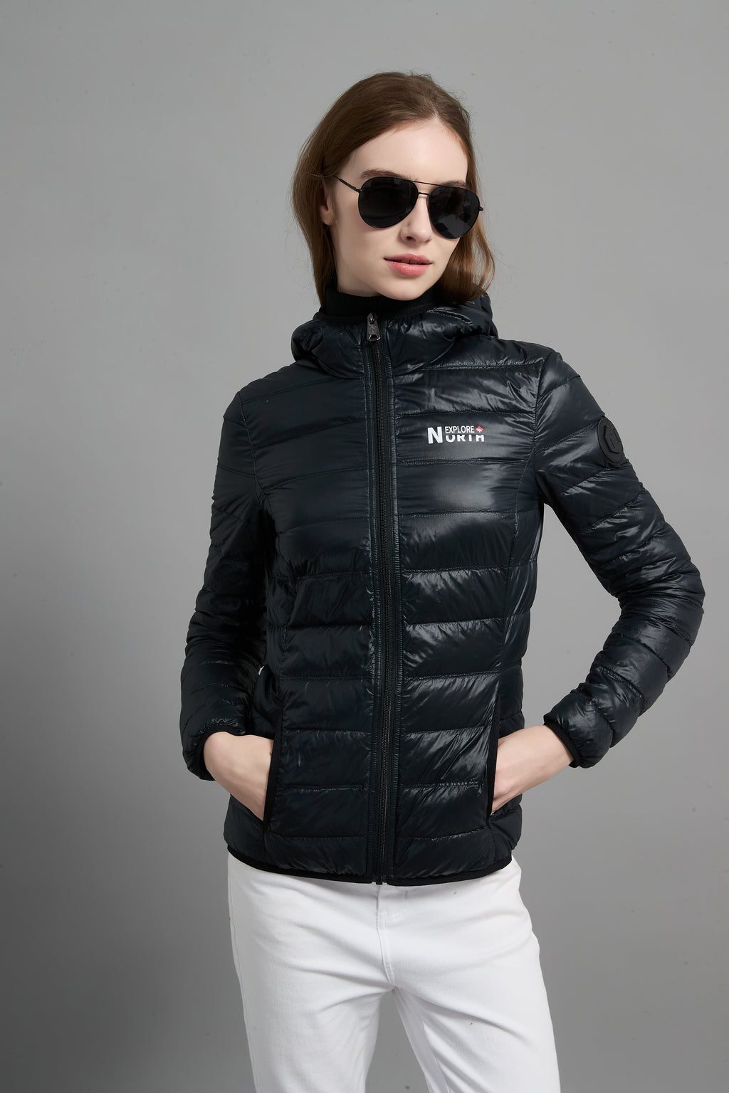 Belle Ladies Light Weight Packable Jacket Black