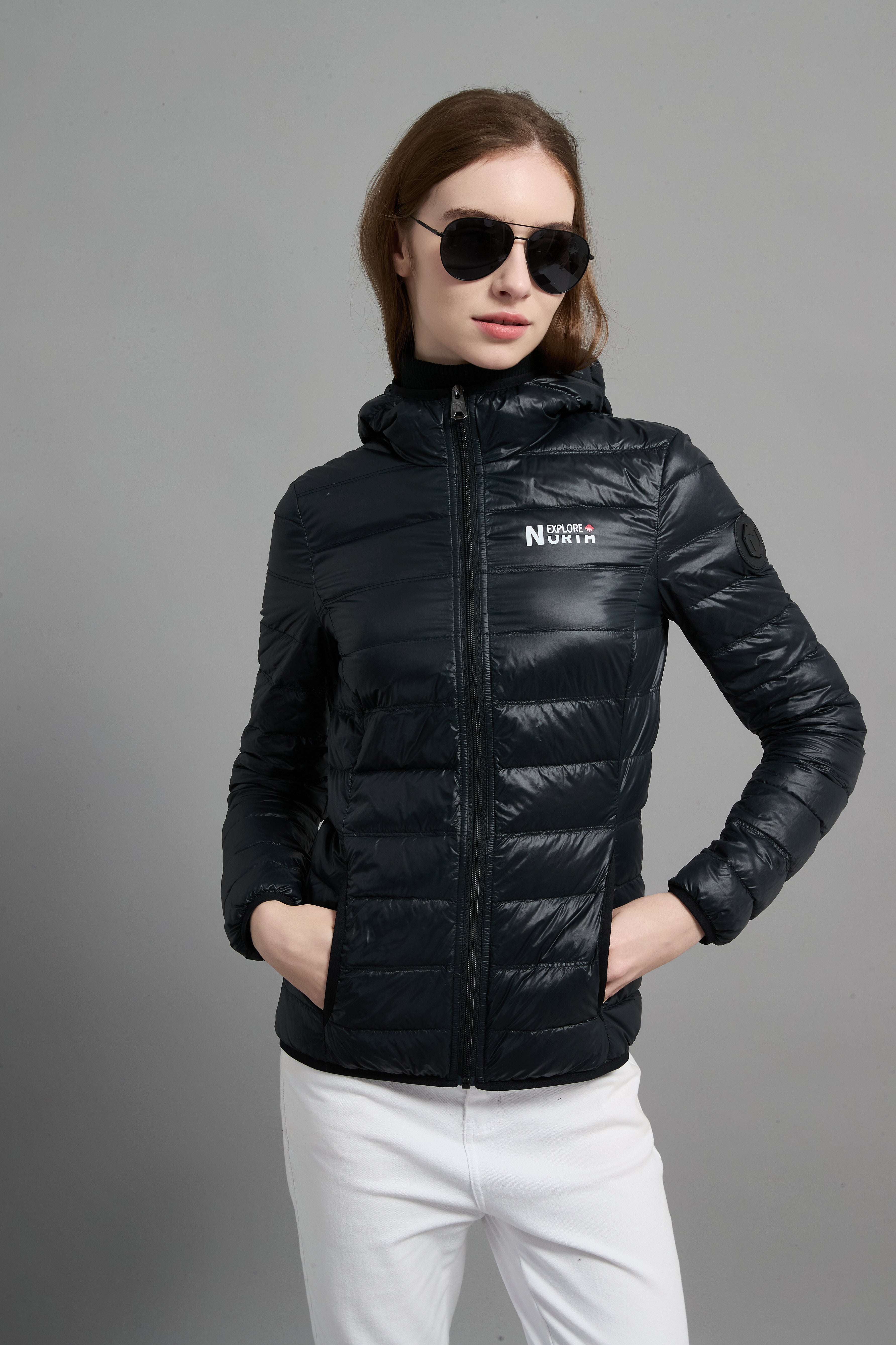 Belle Ladies Light Weight Packable Jacket Black