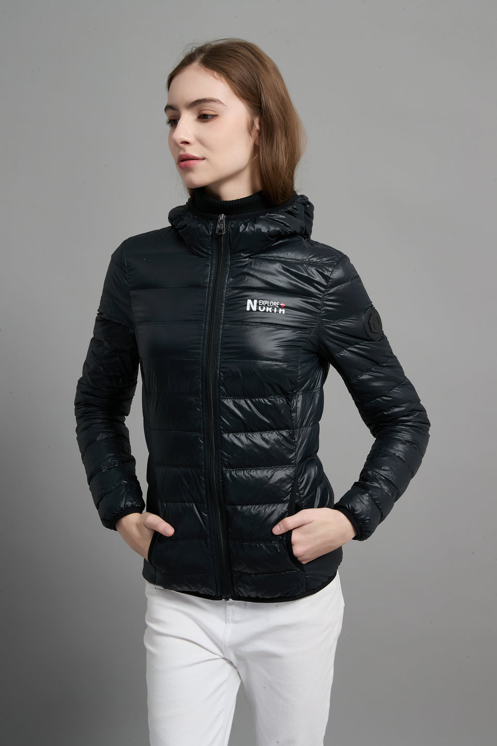 Belle Ladies Light Weight Packable Jacket Black