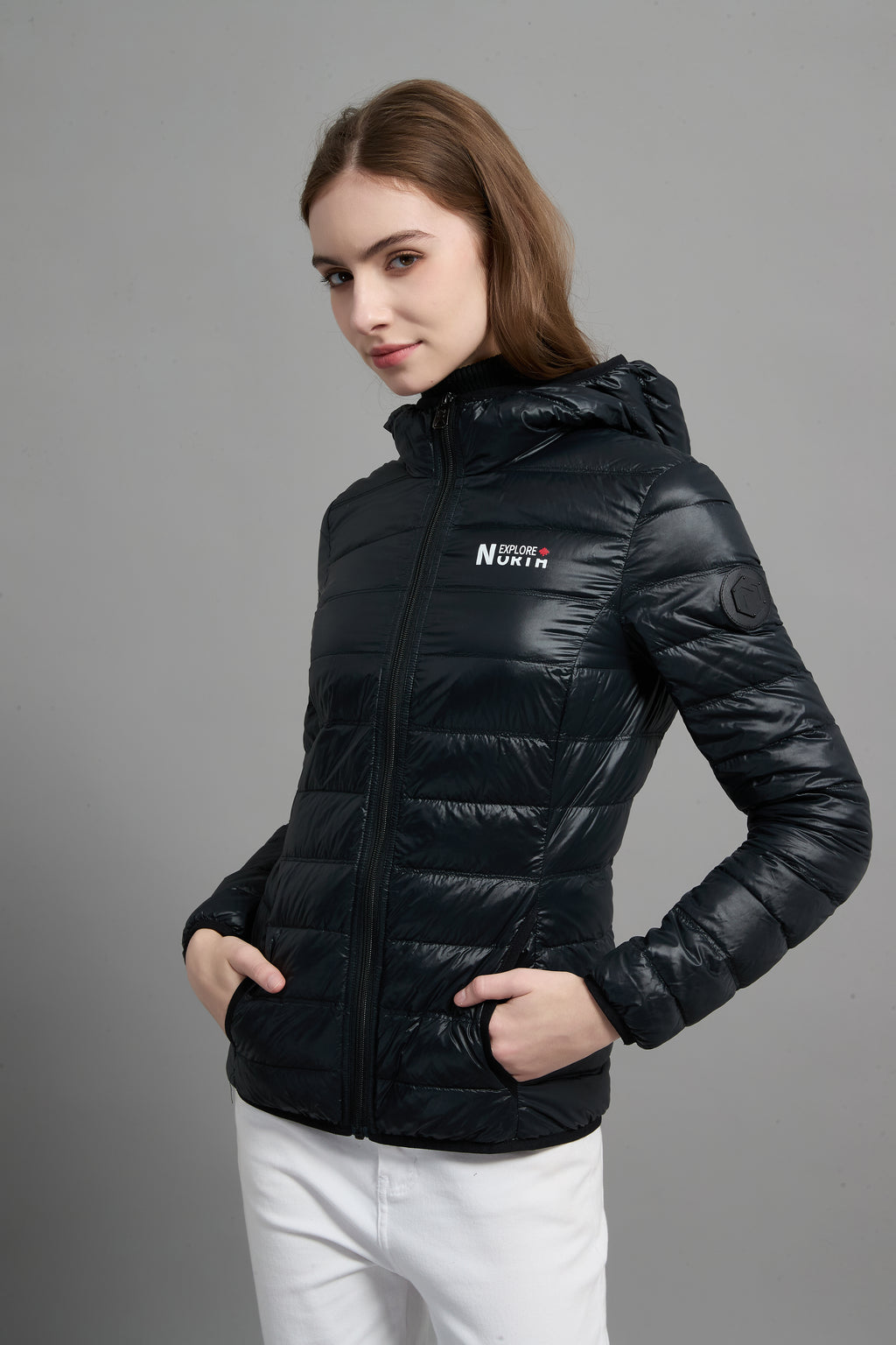 Belle Ladies Light Weight Packable Jacket Black