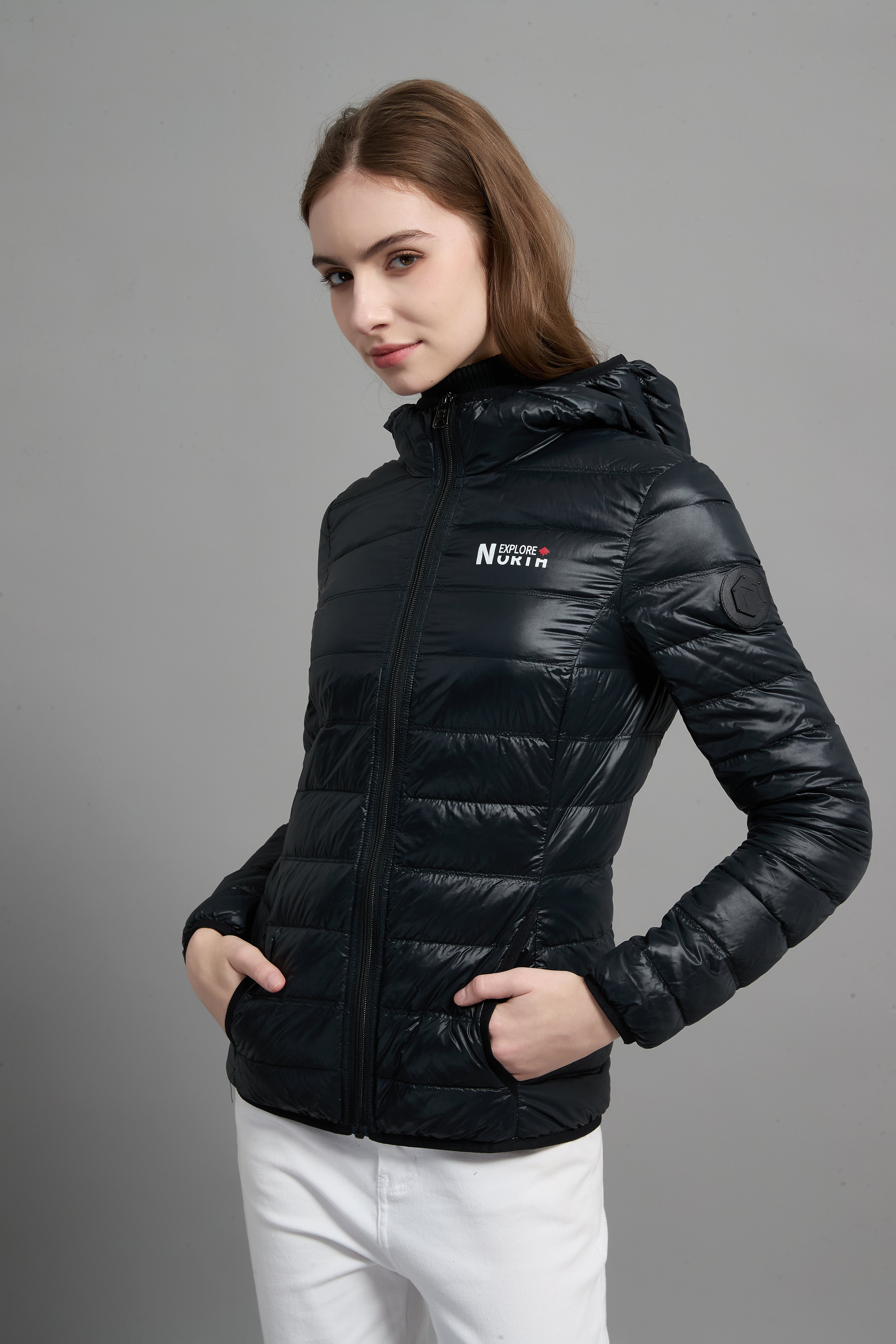 Belle Ladies Light Weight Packable Jacket Black