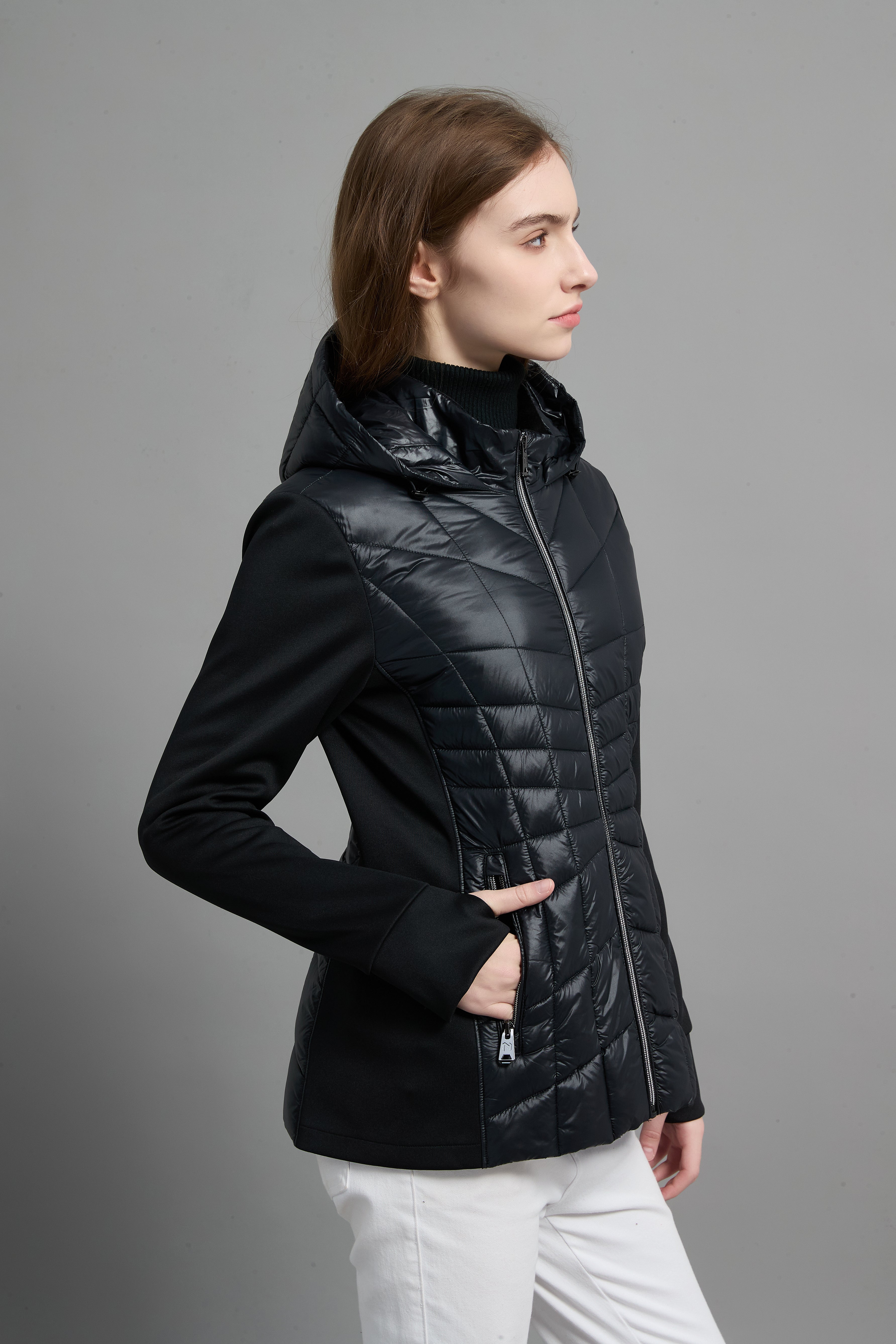 Aurora Ladies Light Weight Insulated Jacket Black