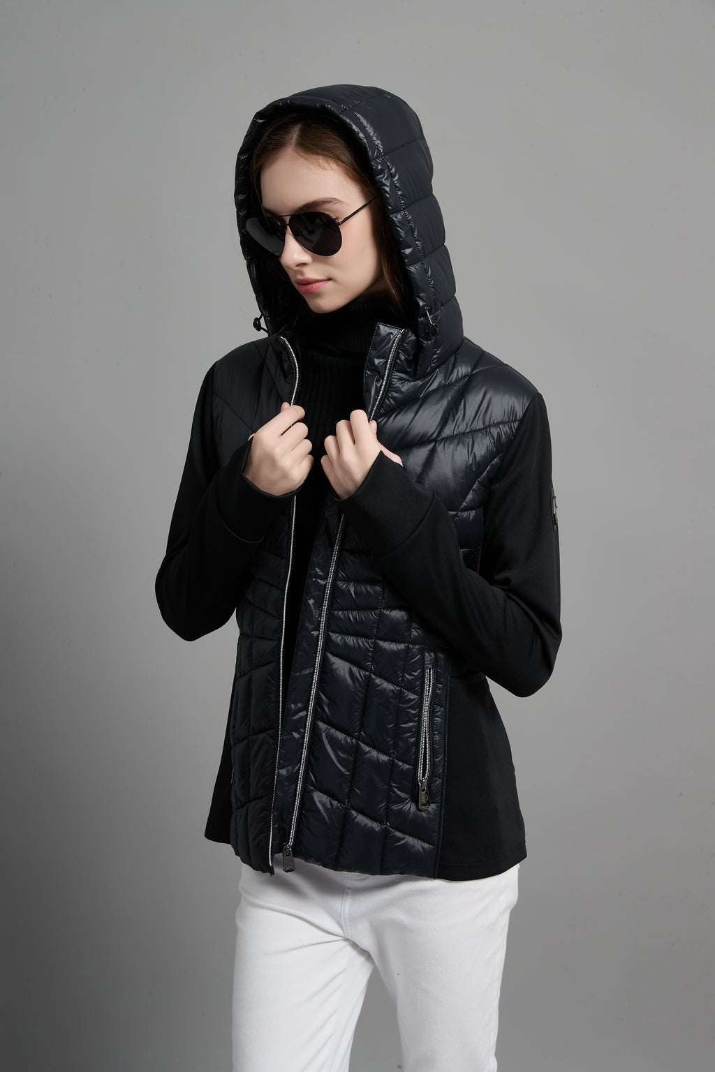 Aurora Ladies Light Weight Insulated Jacket Black