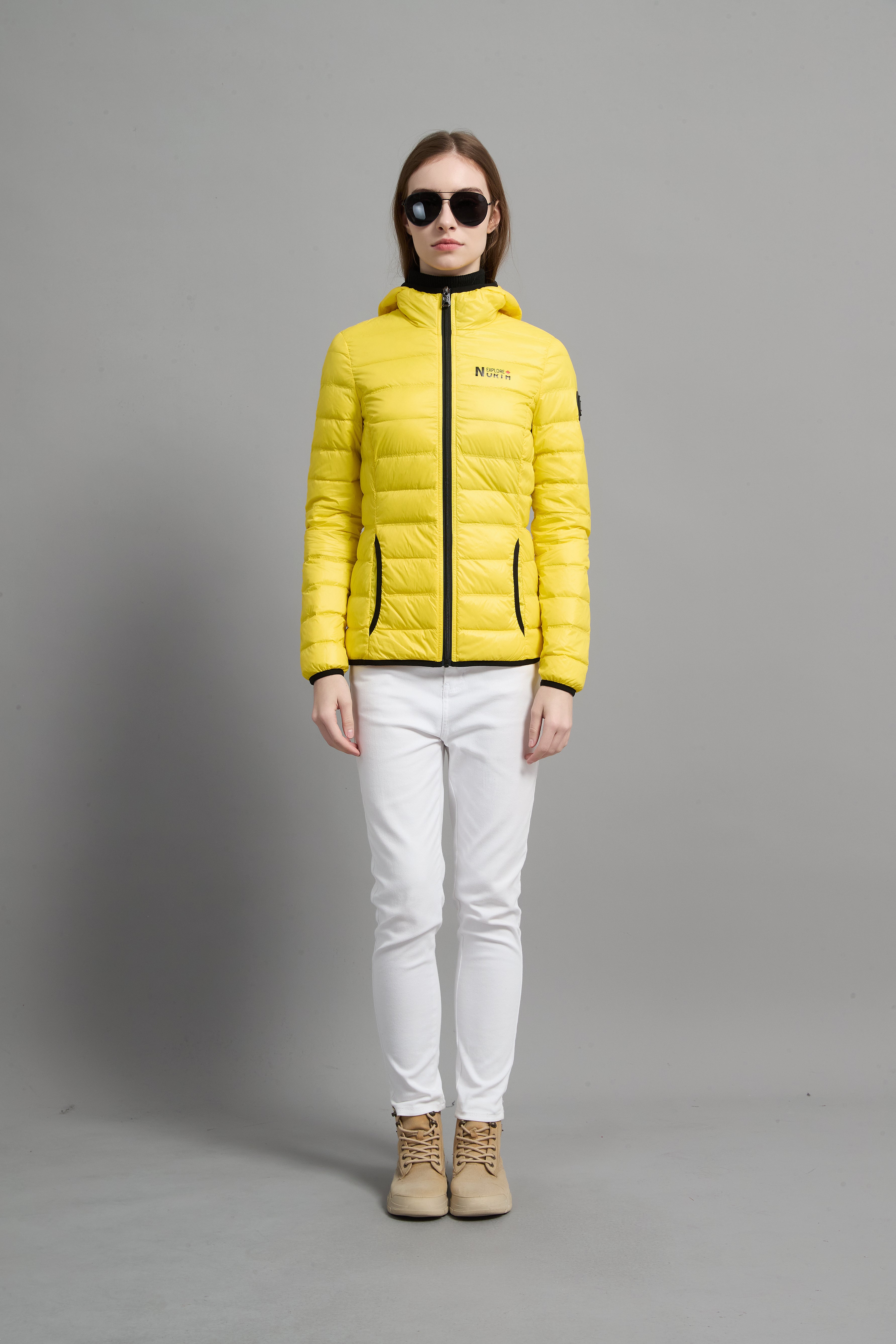 Belle Ladies Light Weight Packable Jacket Yellow