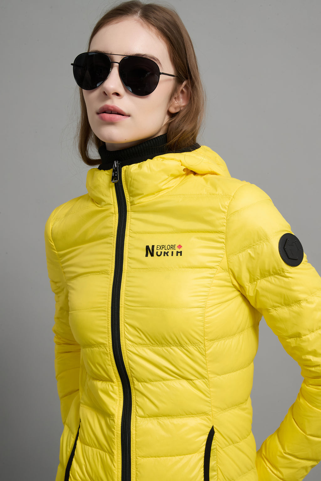 Belle Ladies Light Weight Packable Jacket Yellow