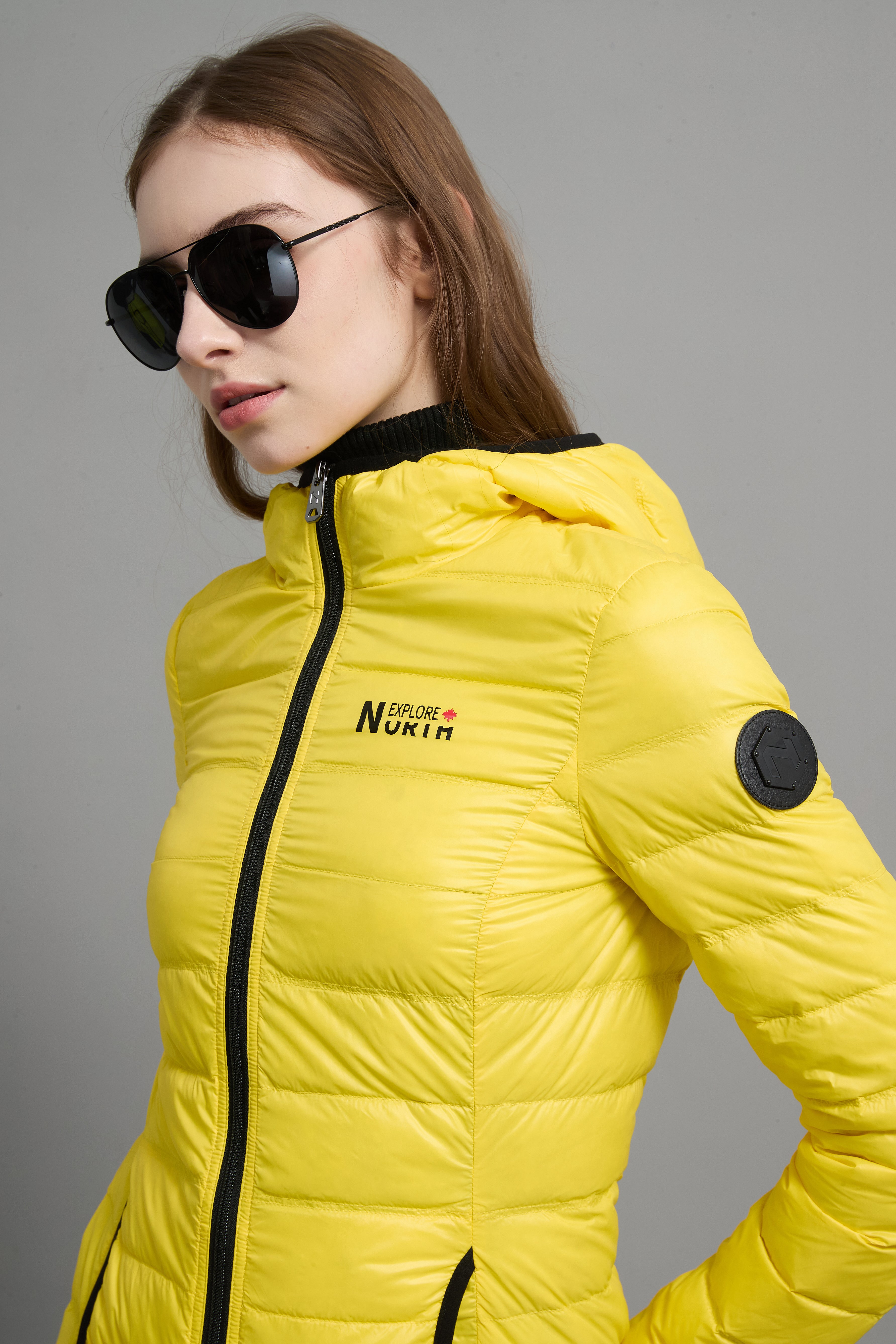 Belle Ladies Light Weight Packable Jacket Yellow