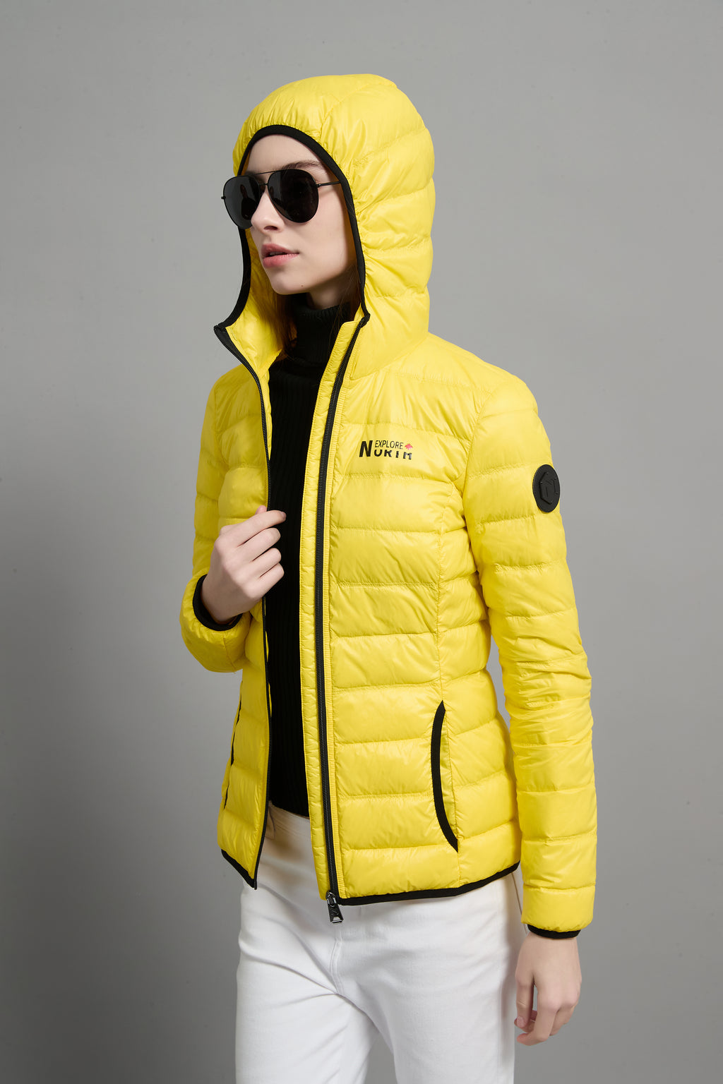 Belle Ladies Light Weight Packable Jacket Yellow