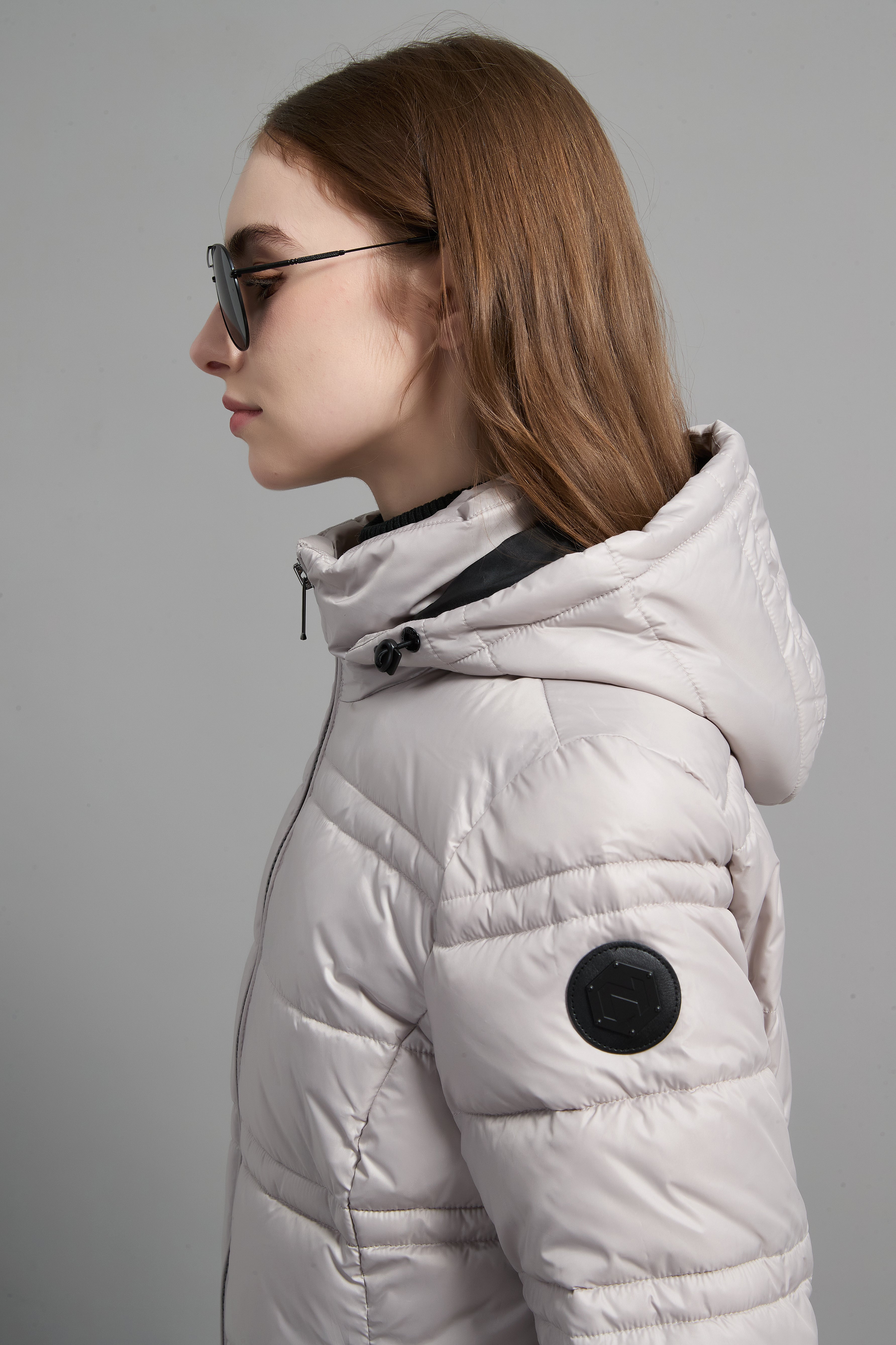 Rose Ladies Light Weight Insulated Jacket Beige