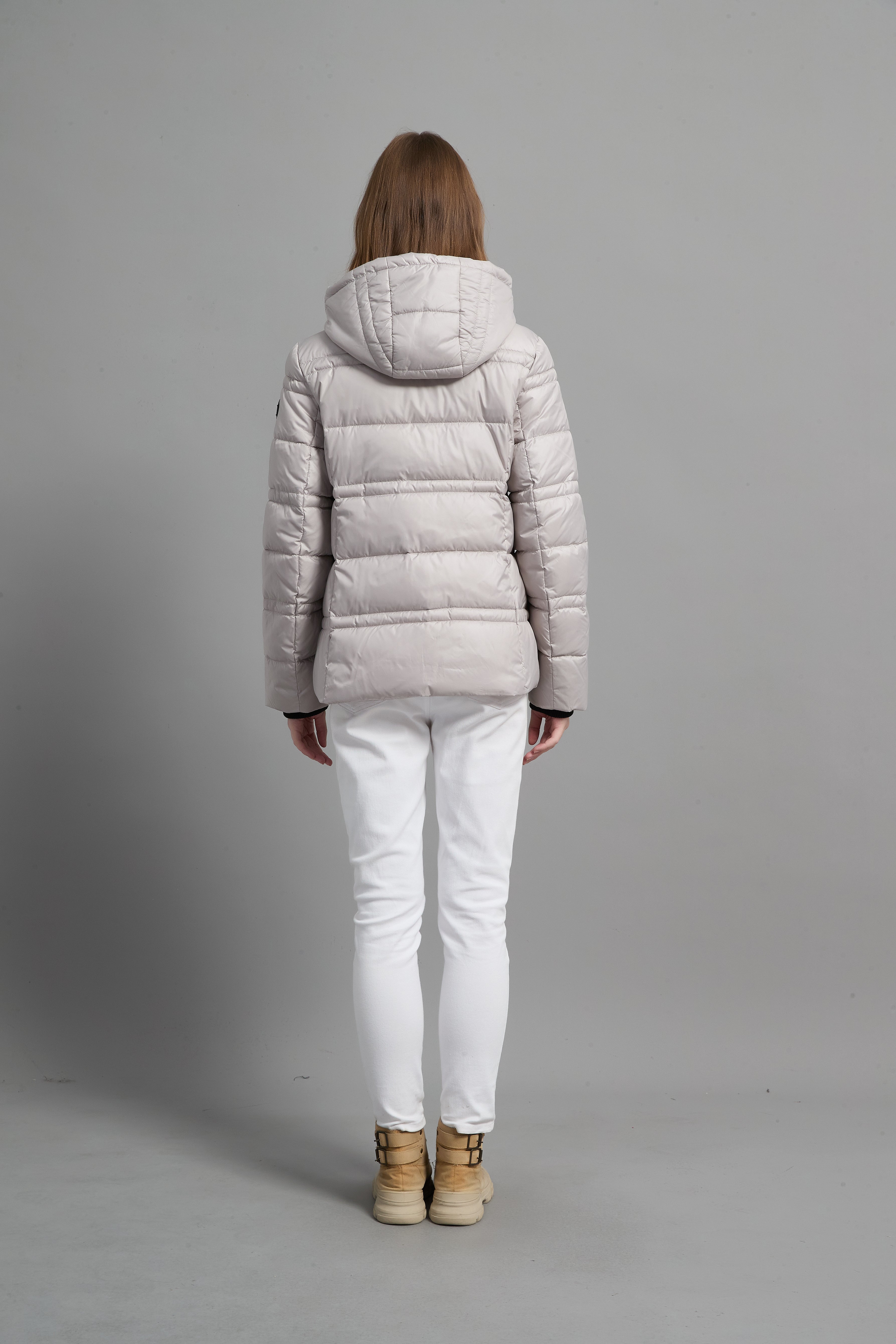 Rose Ladies Light Weight Insulated Jacket Beige