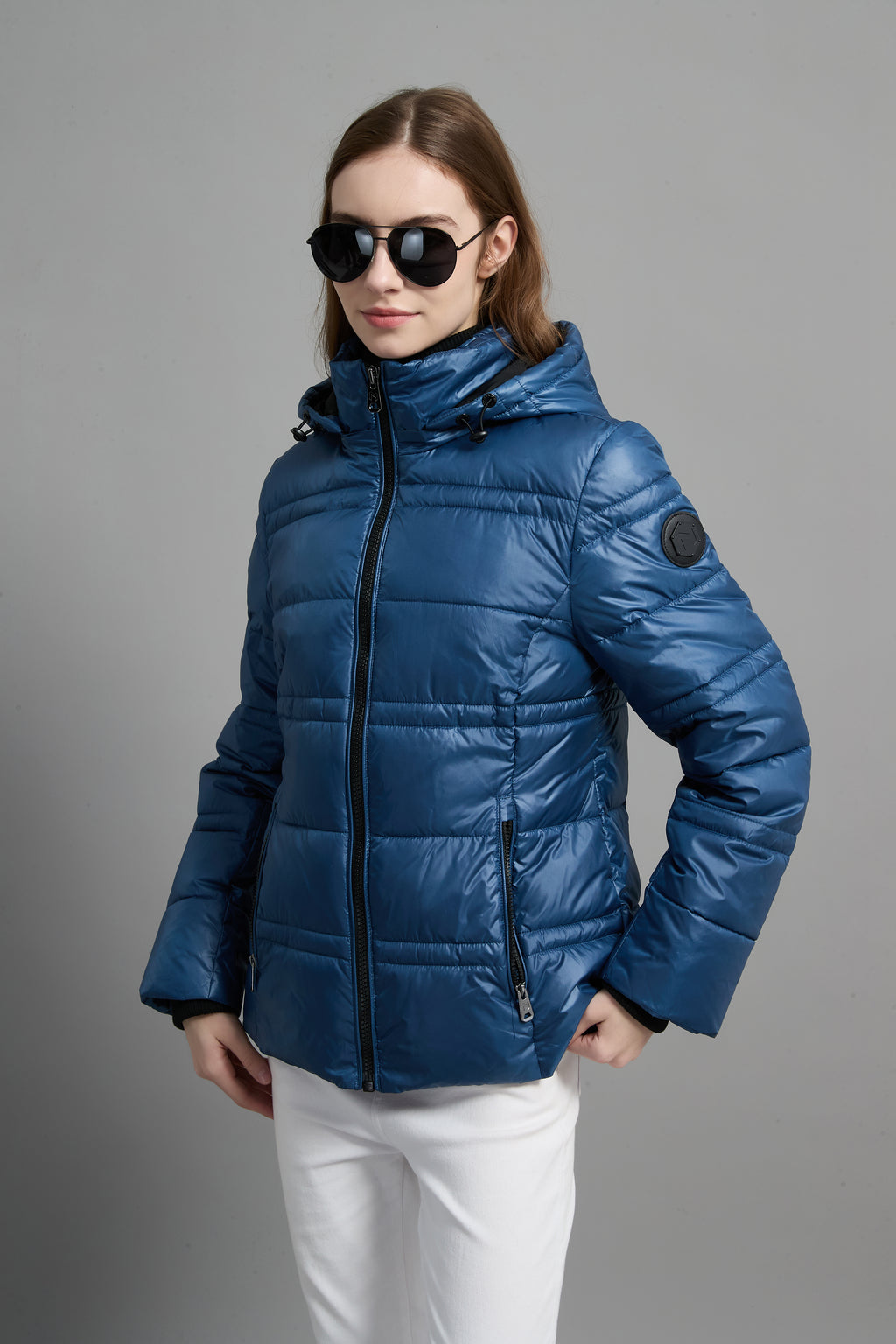 Rose Ladies Light Weight Insulated Jacket Blue
