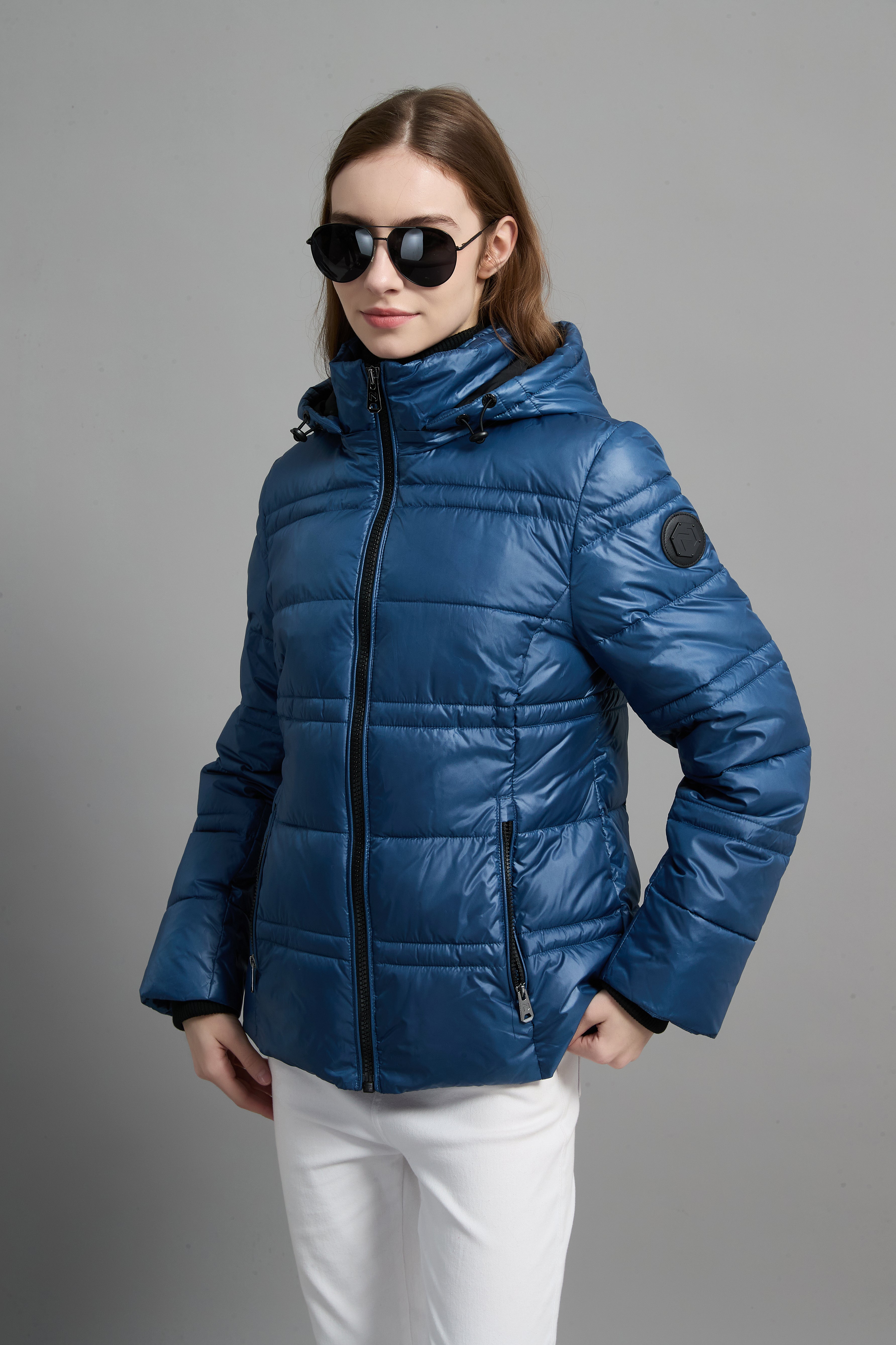 Rose Ladies Light Weight Insulated Jacket Blue
