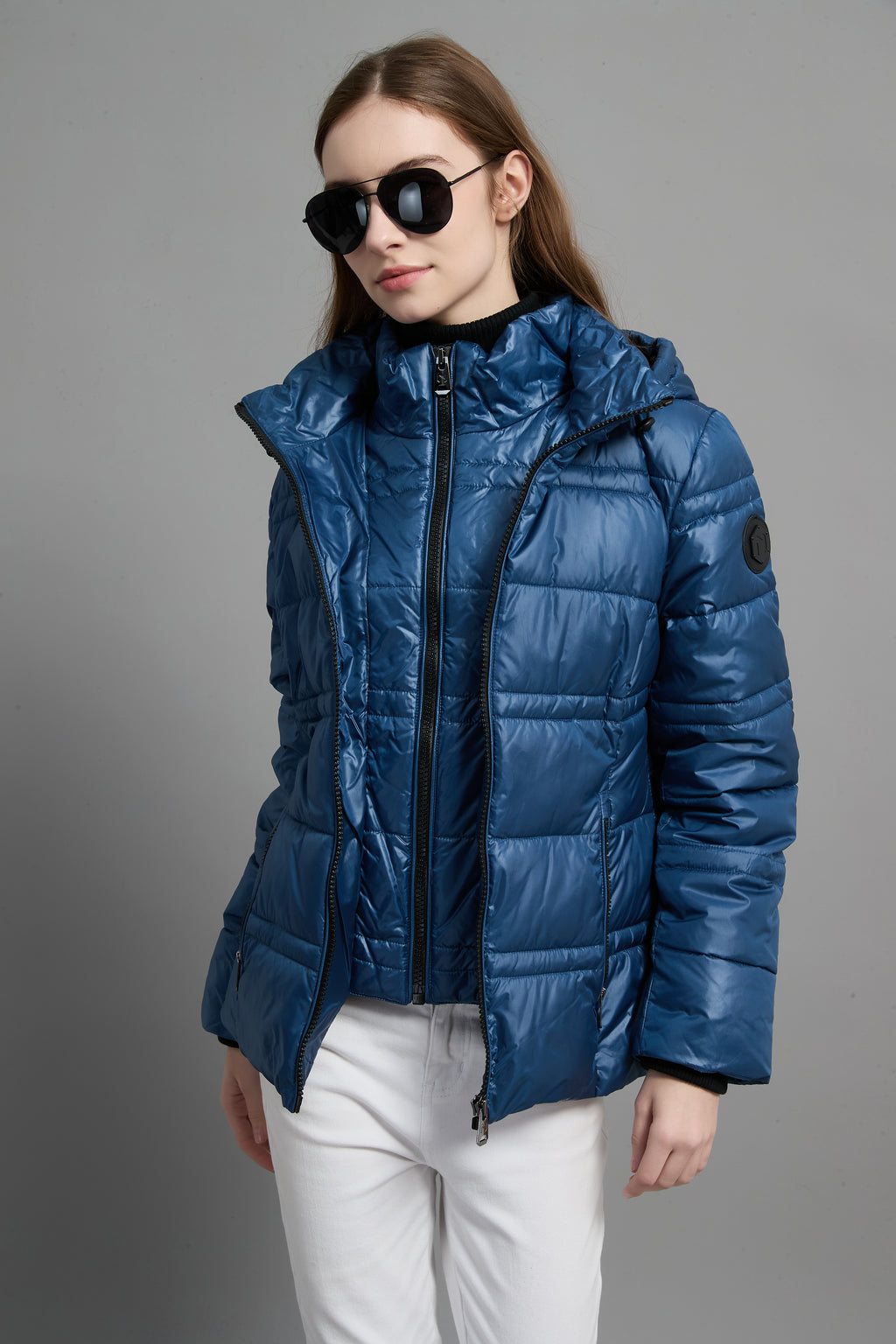 Rose Ladies Light Weight Insulated Jacket Blue
