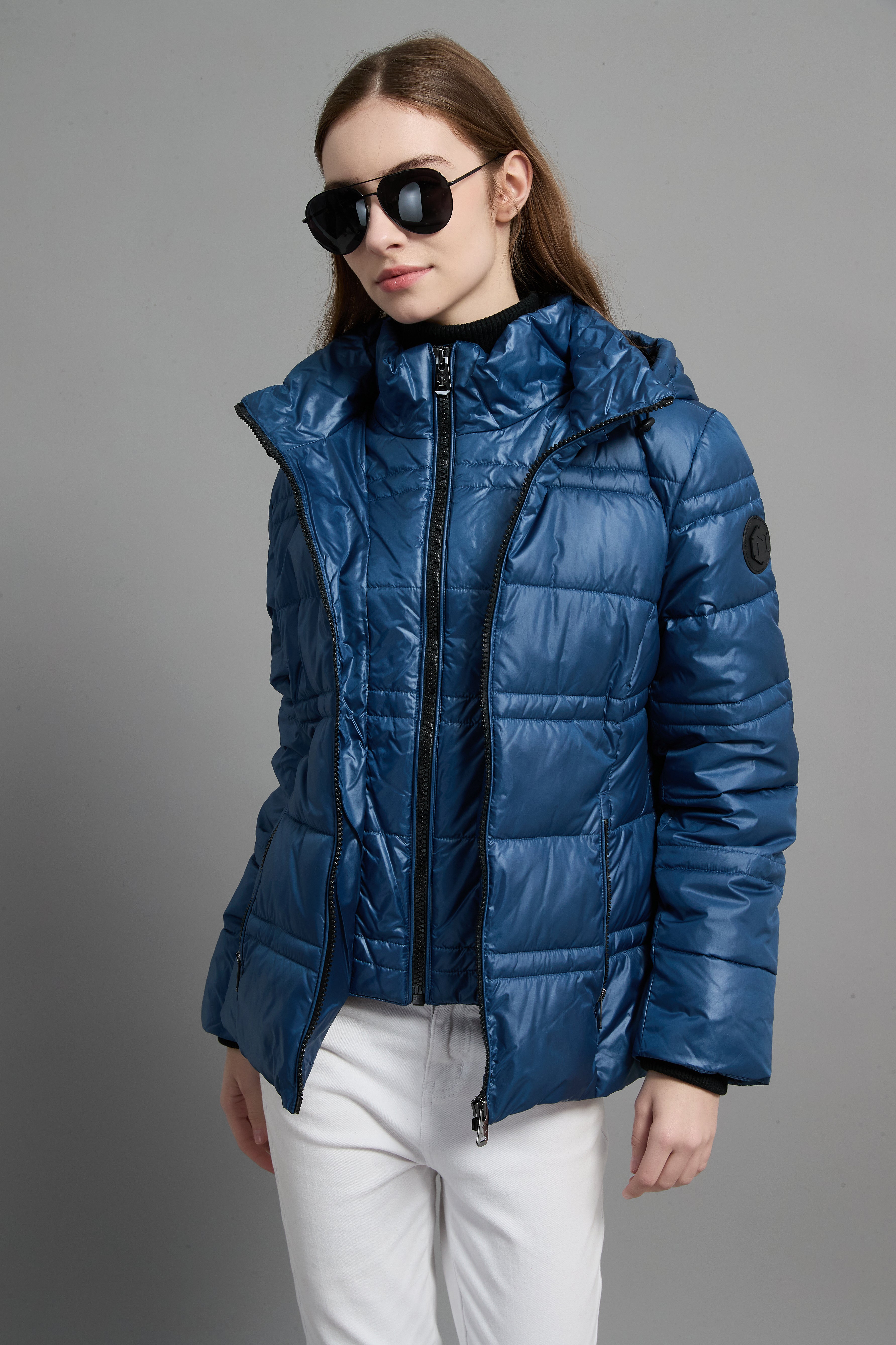 Rose Ladies Light Weight Insulated Jacket Blue