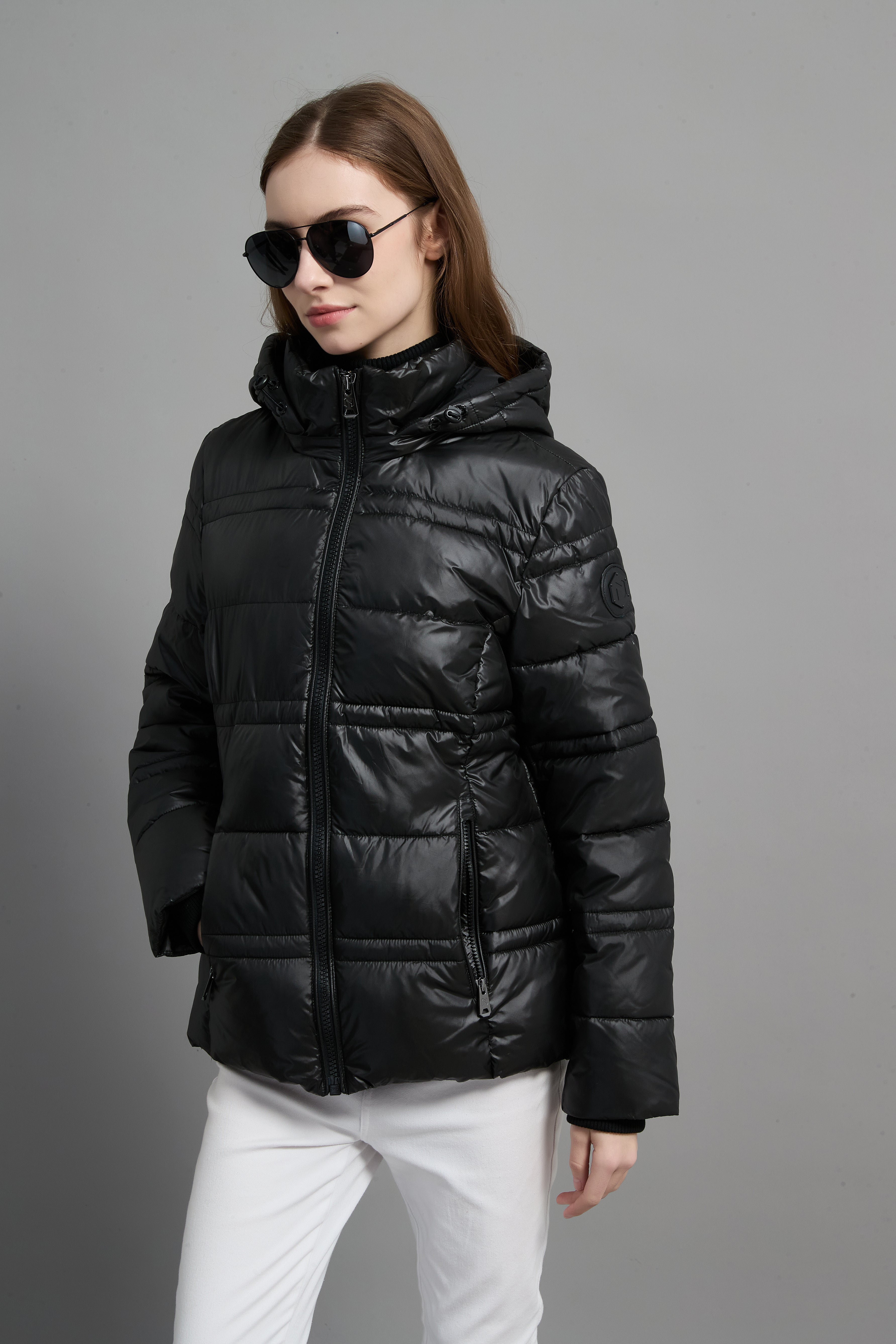 Rose Ladies Light Weight Insulated Jacket Black