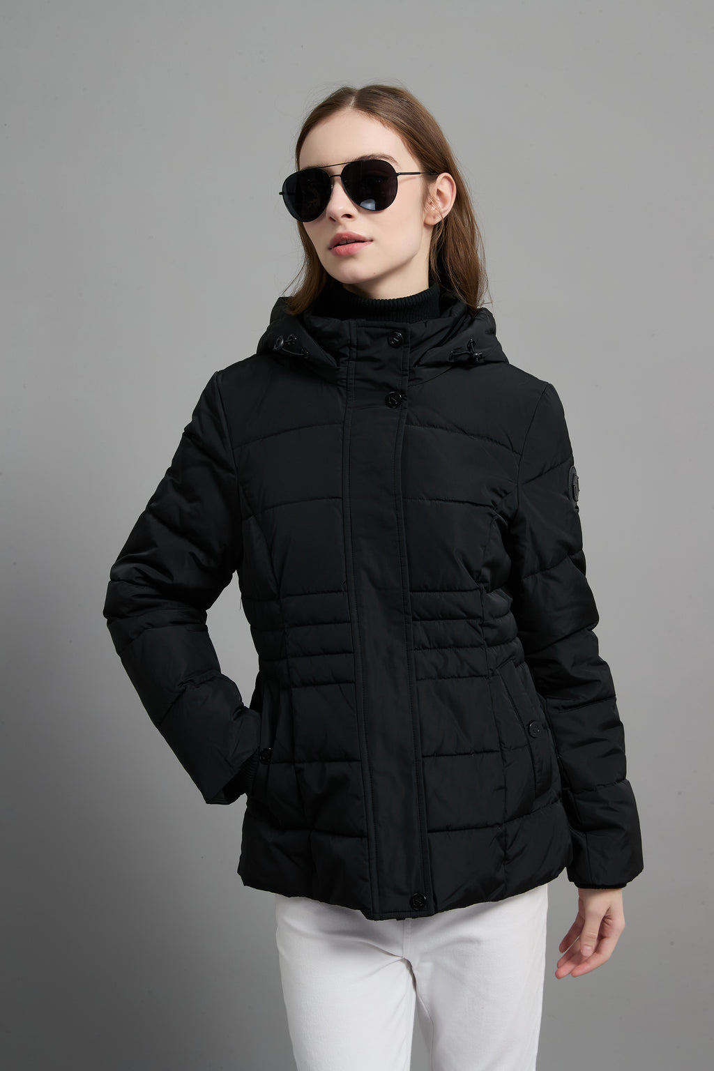 Victoria Ladies Light Weight Insulated Jacket Black
