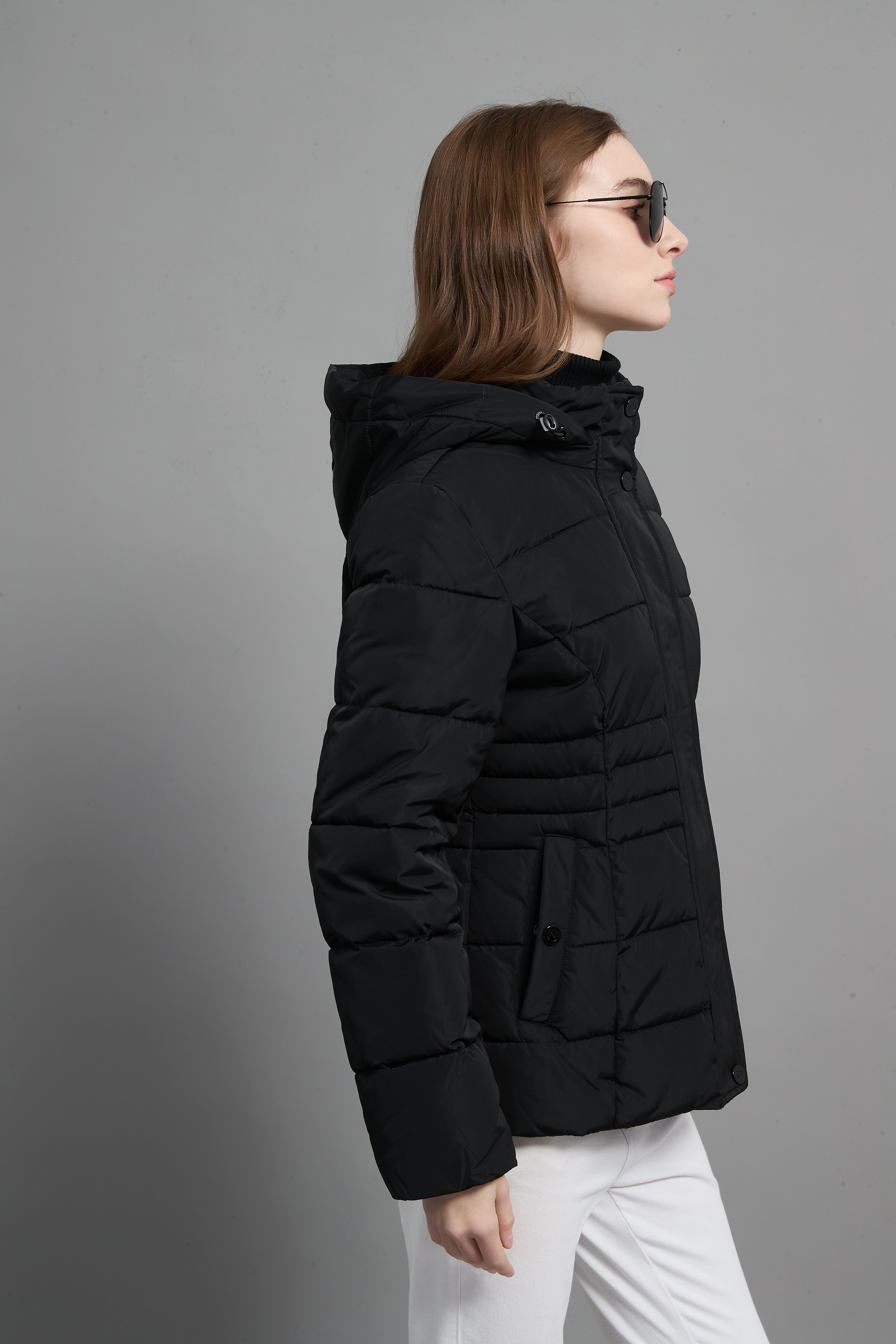 Victoria Ladies Light Weight Insulated Jacket Black