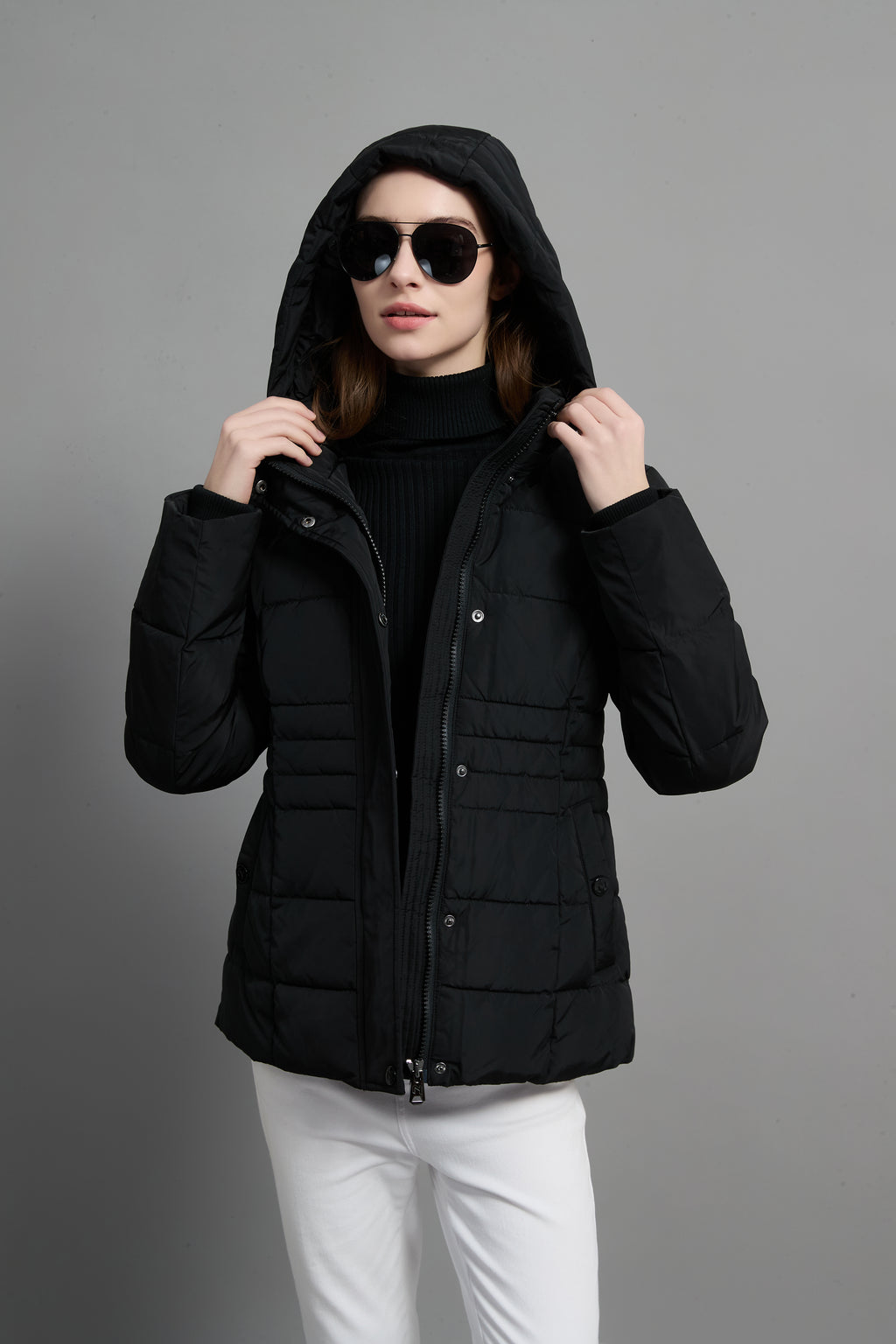 Victoria Ladies Light Weight Insulated Jacket Black