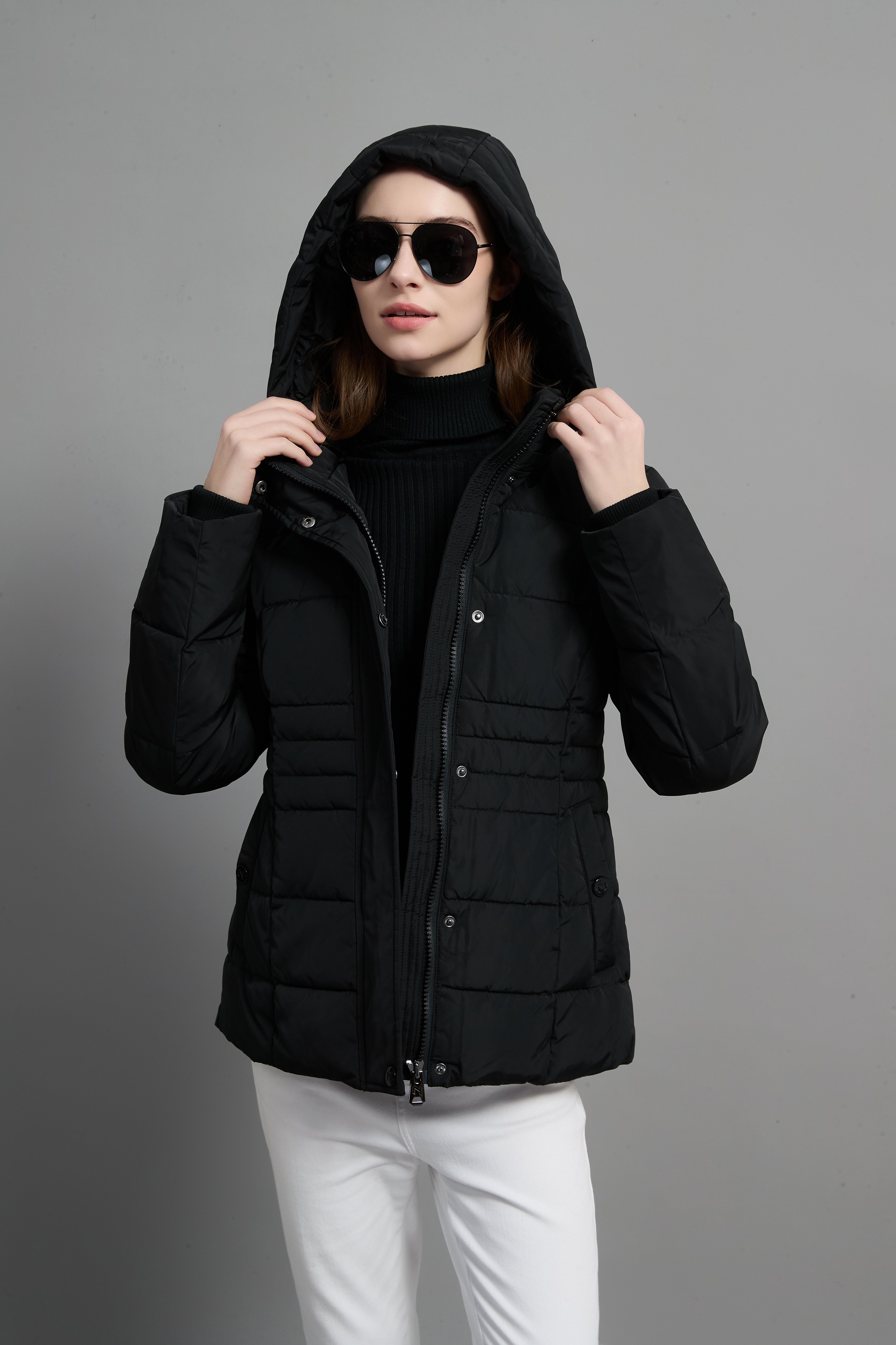 Victoria Ladies Light Weight Insulated Jacket Black