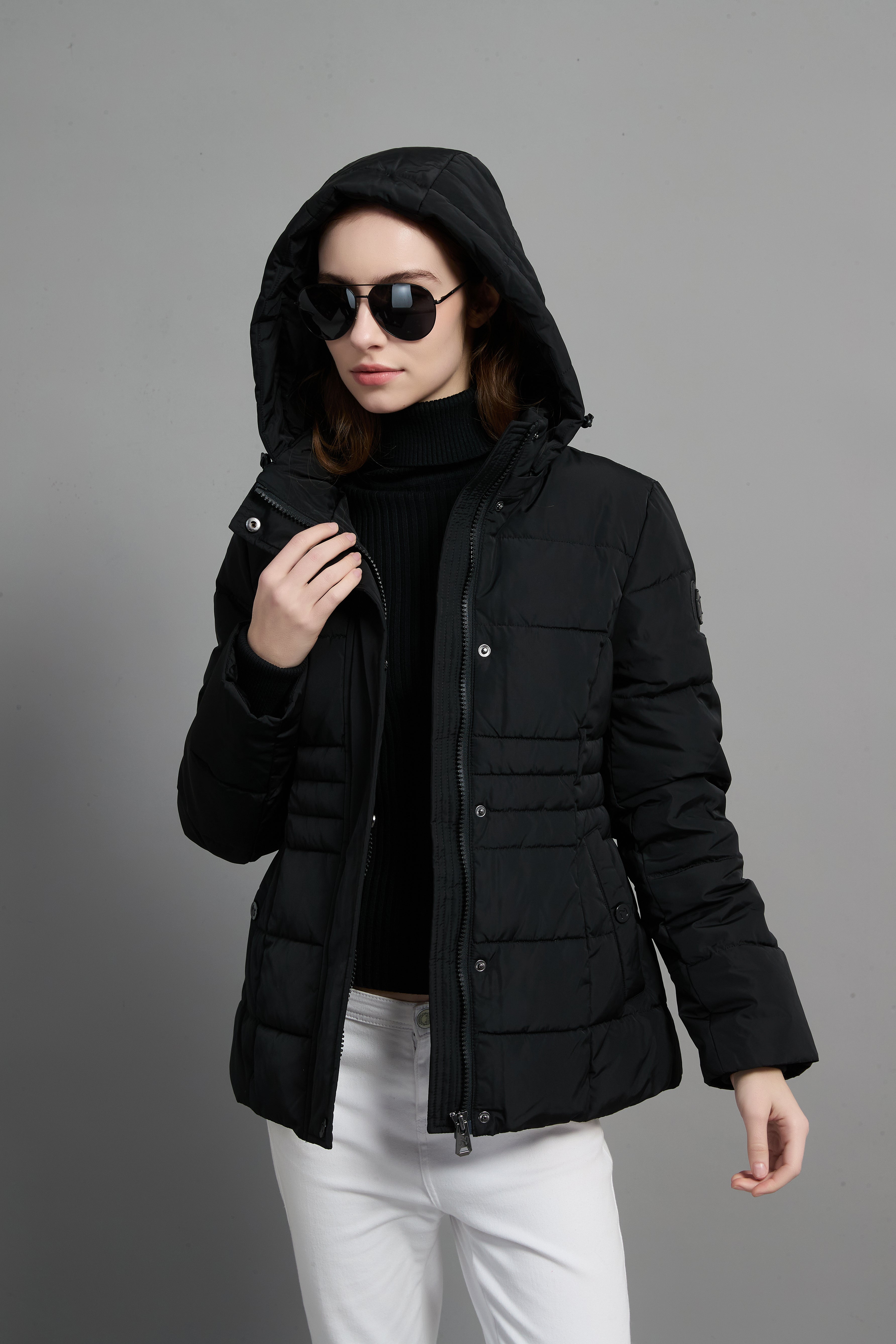 Victoria Ladies Light Weight Insulated Jacket Black