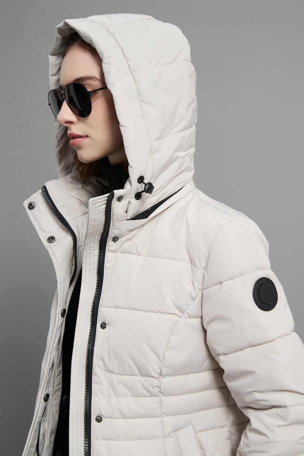 Victoria Ladies Light Weight Insulated Jacket Beige