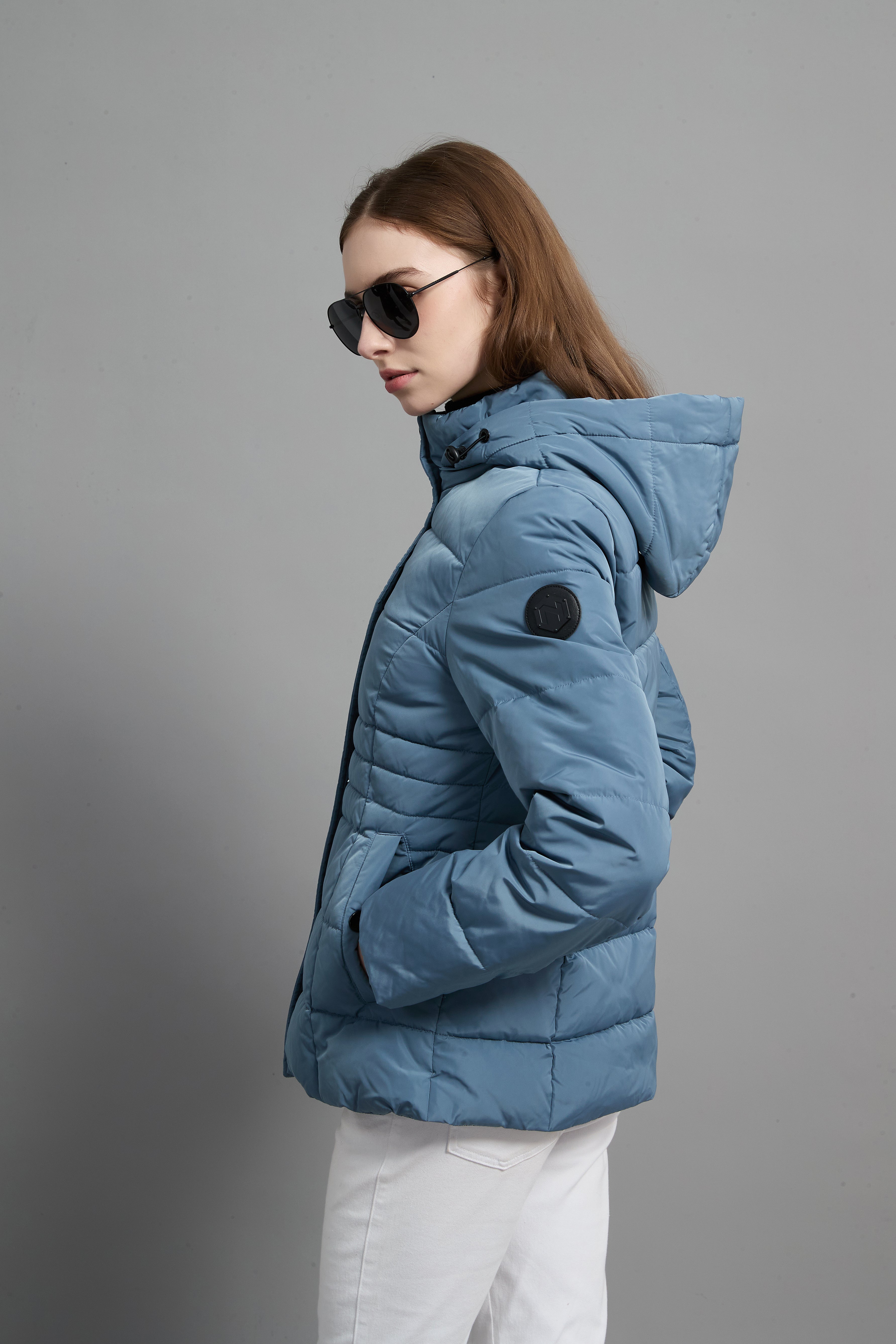 Victoria Ladies Light Weight Insulated Jacket Blue