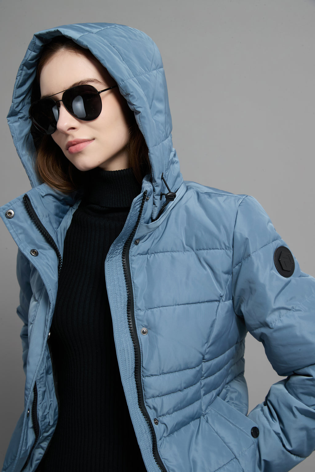 Victoria Ladies Light Weight Insulated Jacket Blue
