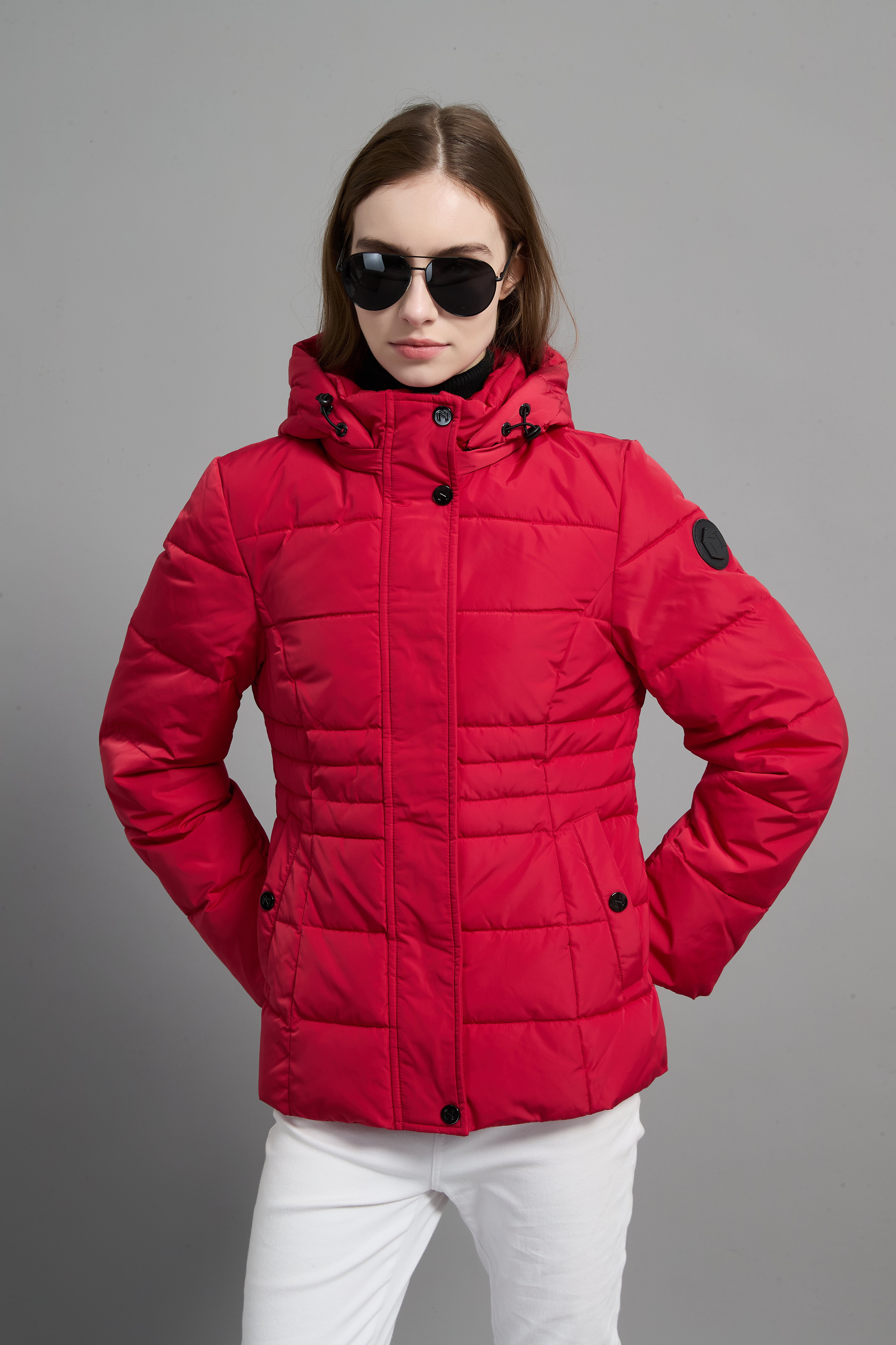 Victoria Ladies Light Weight Insulated Jacket Red