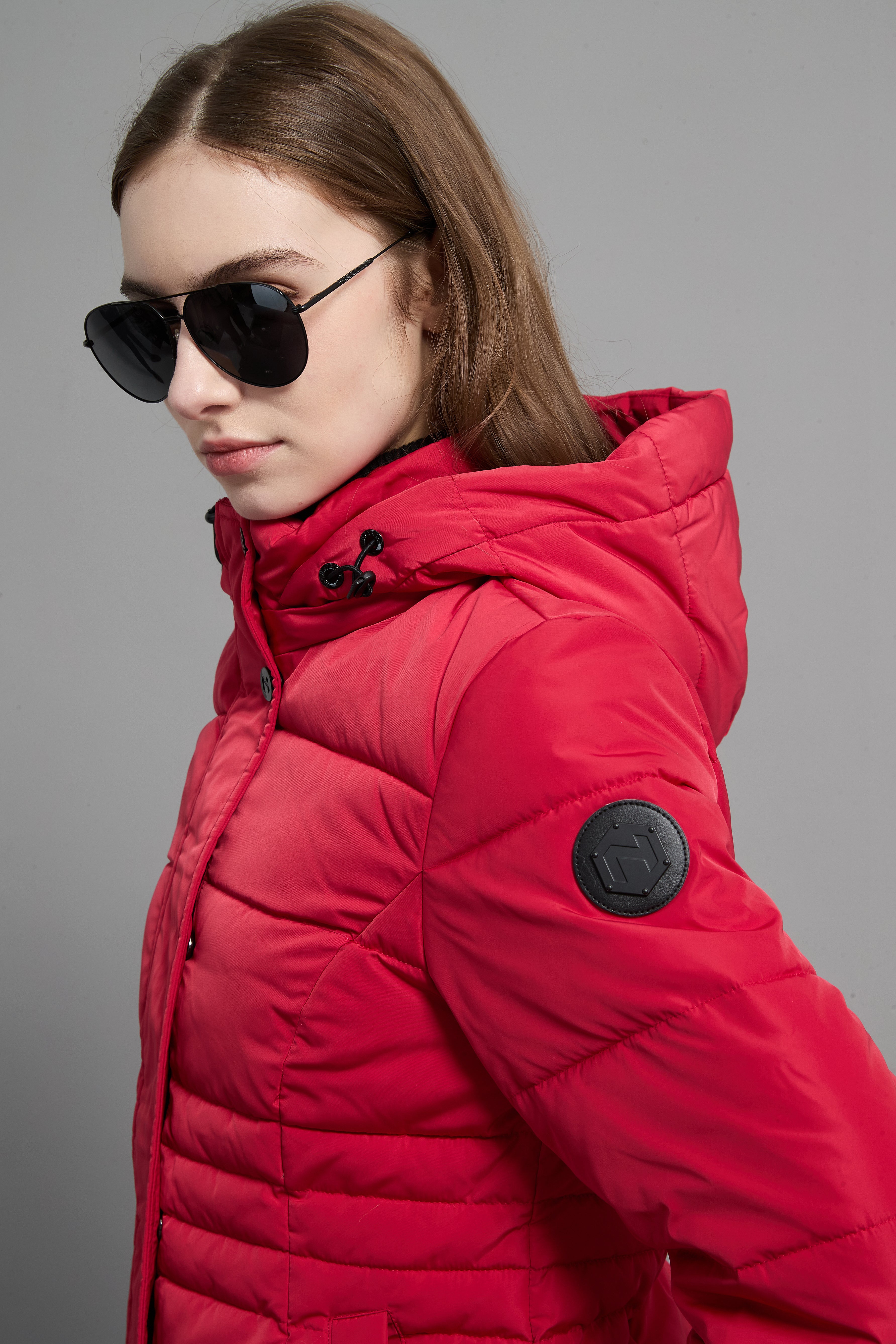 Victoria Ladies Light Weight Insulated Jacket Red