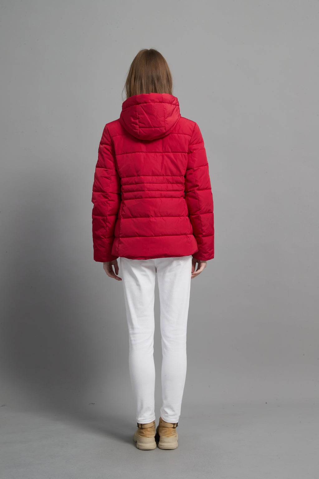 Victoria Ladies Light Weight Insulated Jacket Red