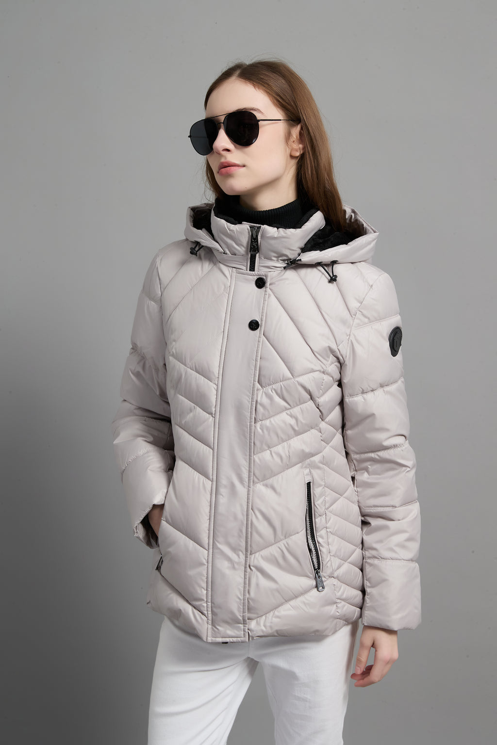 Mati Ladies Light Weight Insulated Jacket Beige