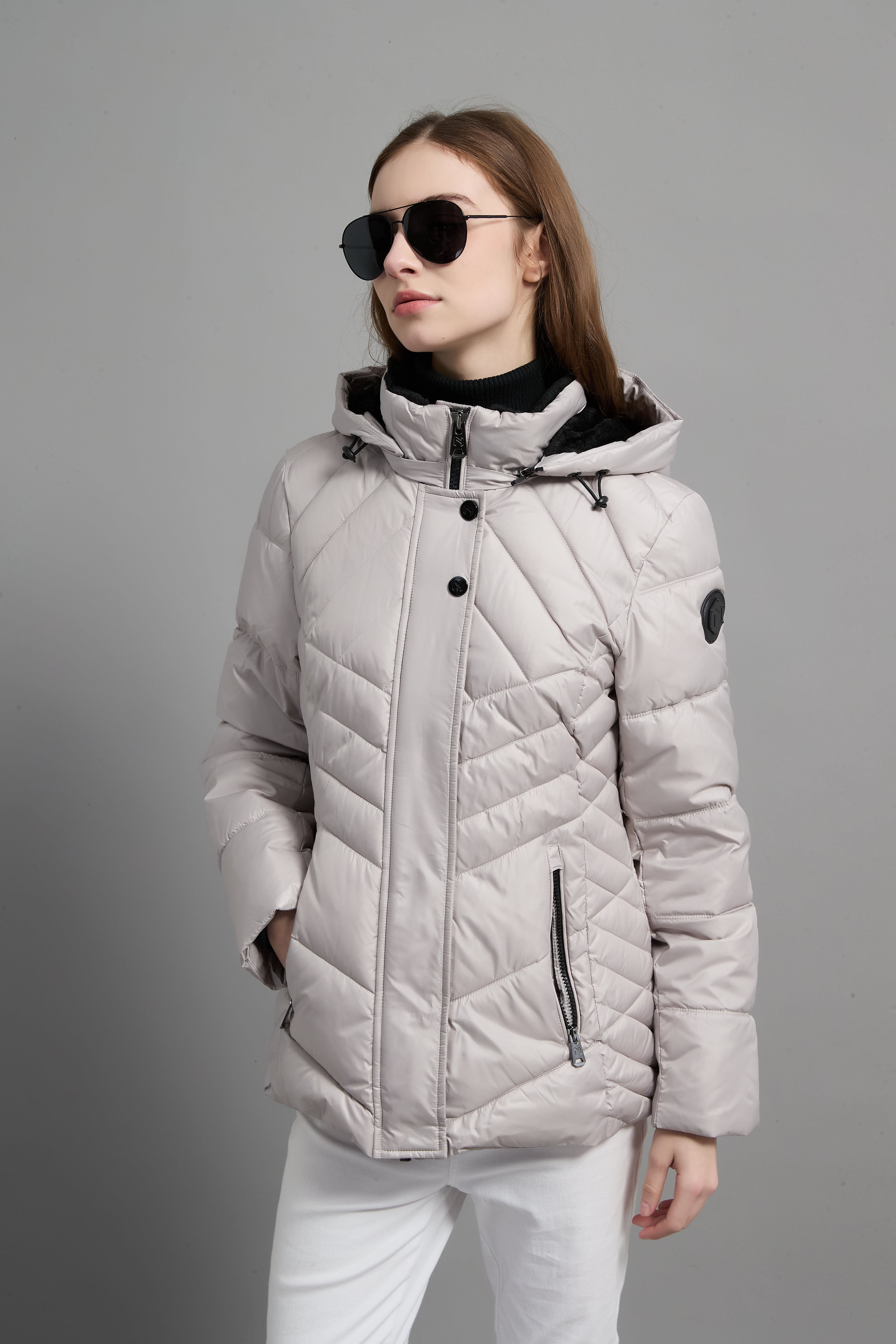 Mati Ladies Light Weight Insulated Jacket Beige