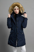 Carolina Ladies Winter Down Parka Extreme Cold Protection Navy